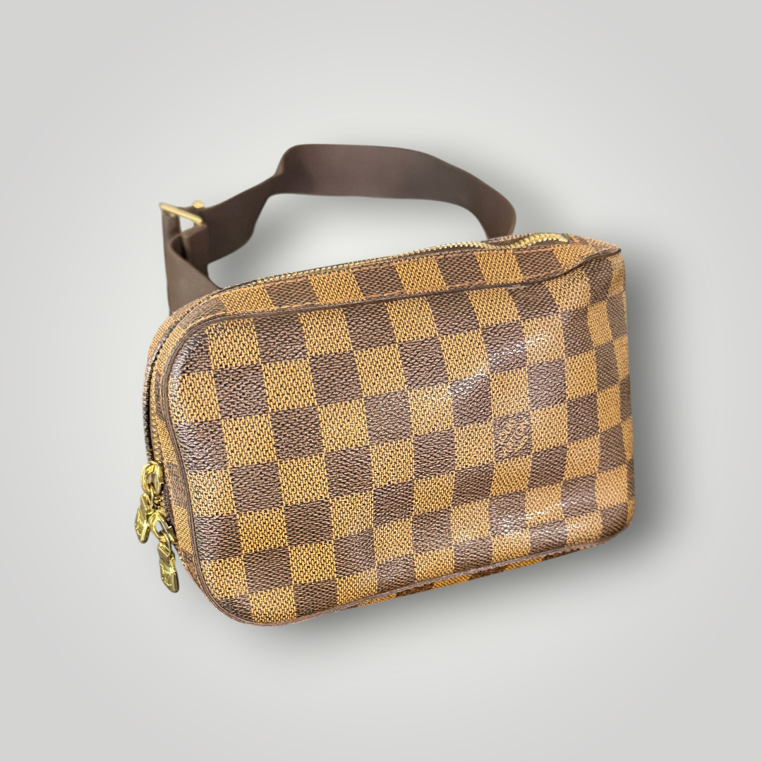 Louis Vuitton Pre-loved Damier Ebene Geronimos Crossbody Bag
