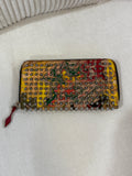 Christian Louboutin M Panettone Wallet Multicolor Patent Leather & Spikes