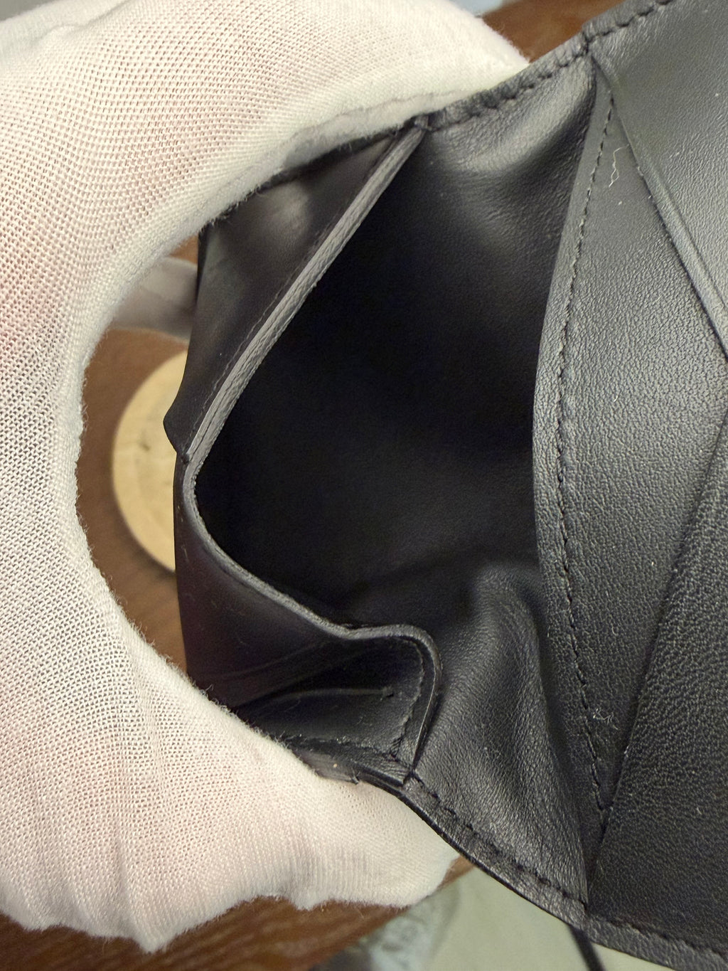 Louis Vuitton Pre-loved Black Infini Leather Pocket Organizer