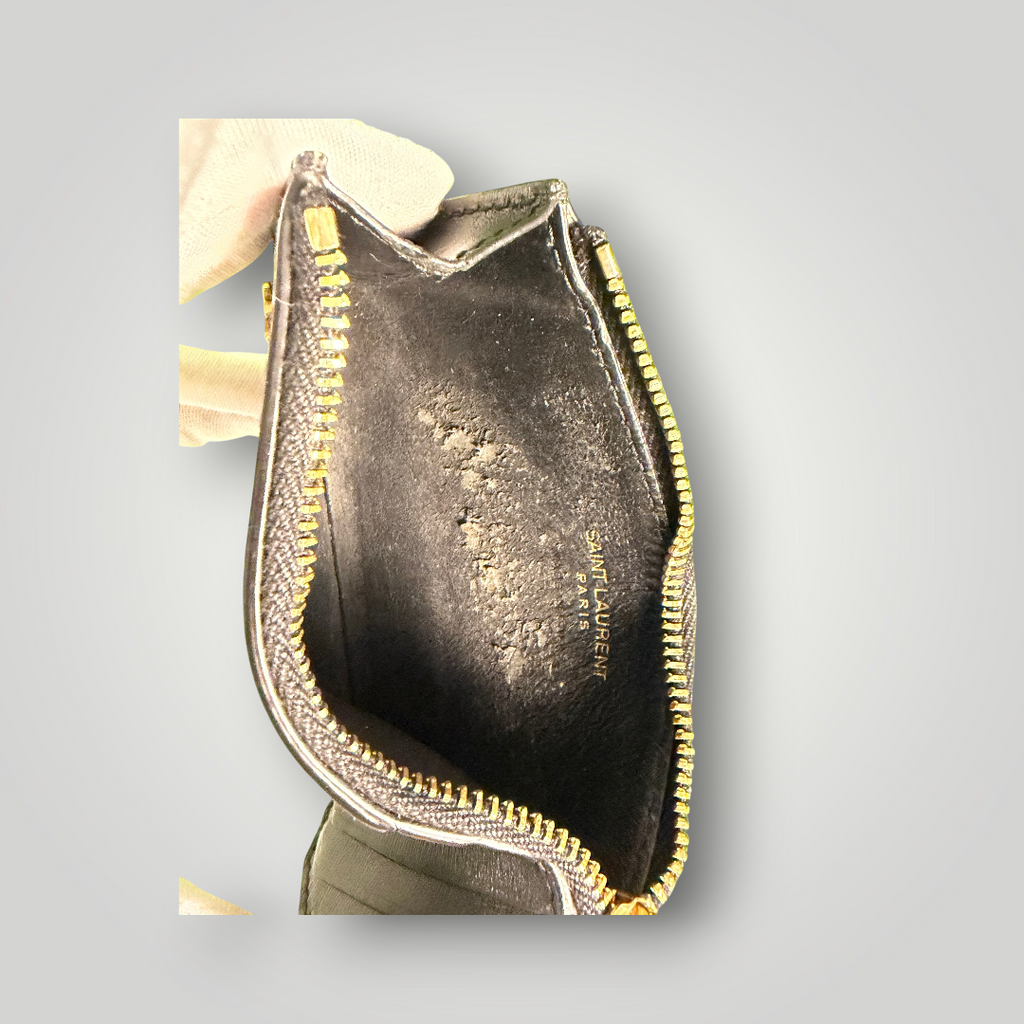 Saint Laurent Pre-Loved Tiny Cassandre Card Holder