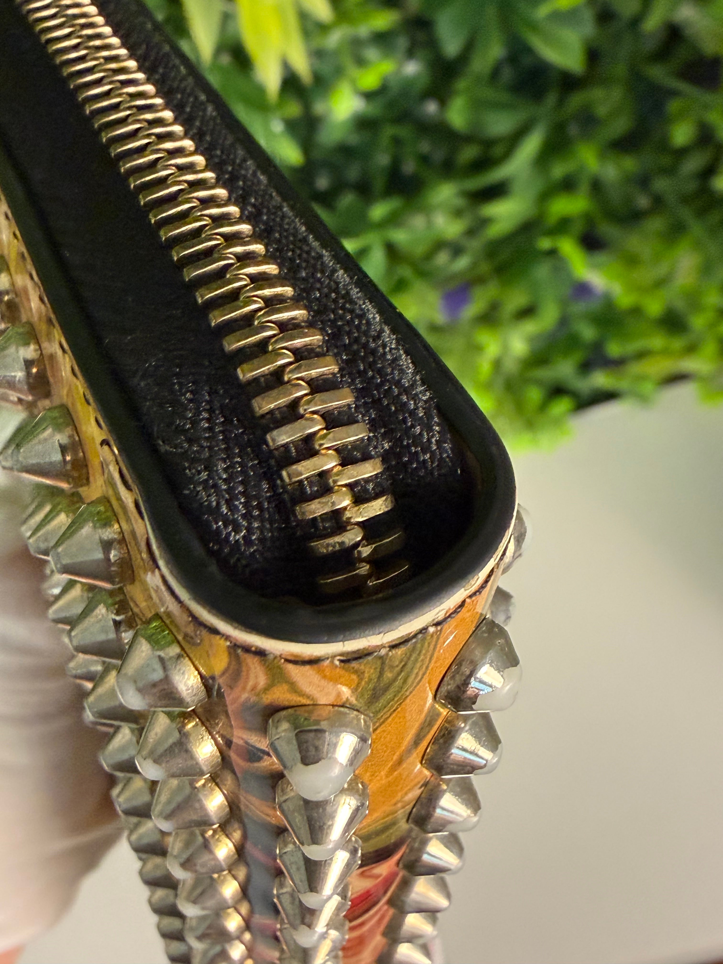Christian Louboutin Pre-Loved Panettone Wallet Multicolor Patent Leather