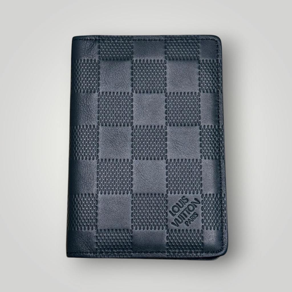 Louis Vuitton Pre-loved Black Infini Leather Pocket Organizer