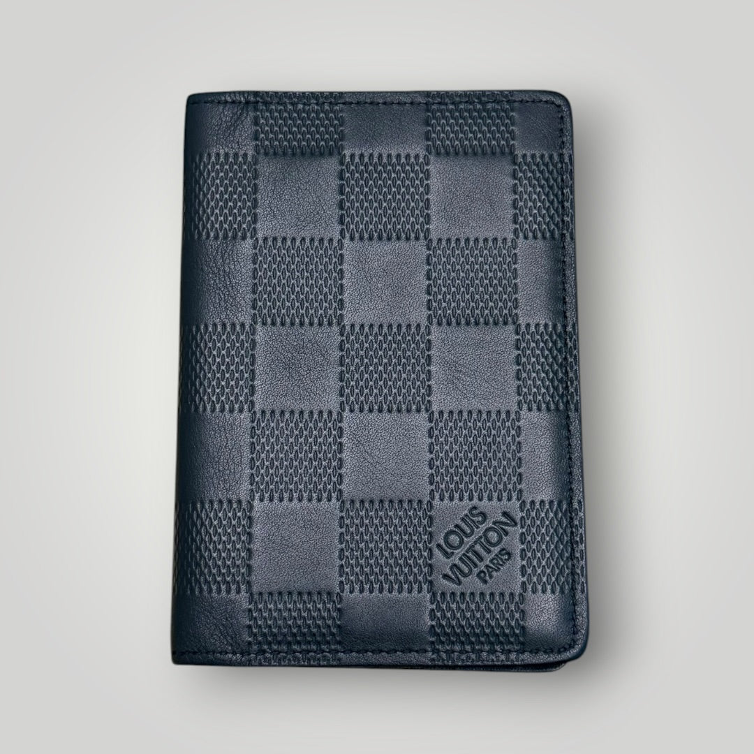 Louis Vuitton Pre-loved Black Infini Leather Pocket Organizer