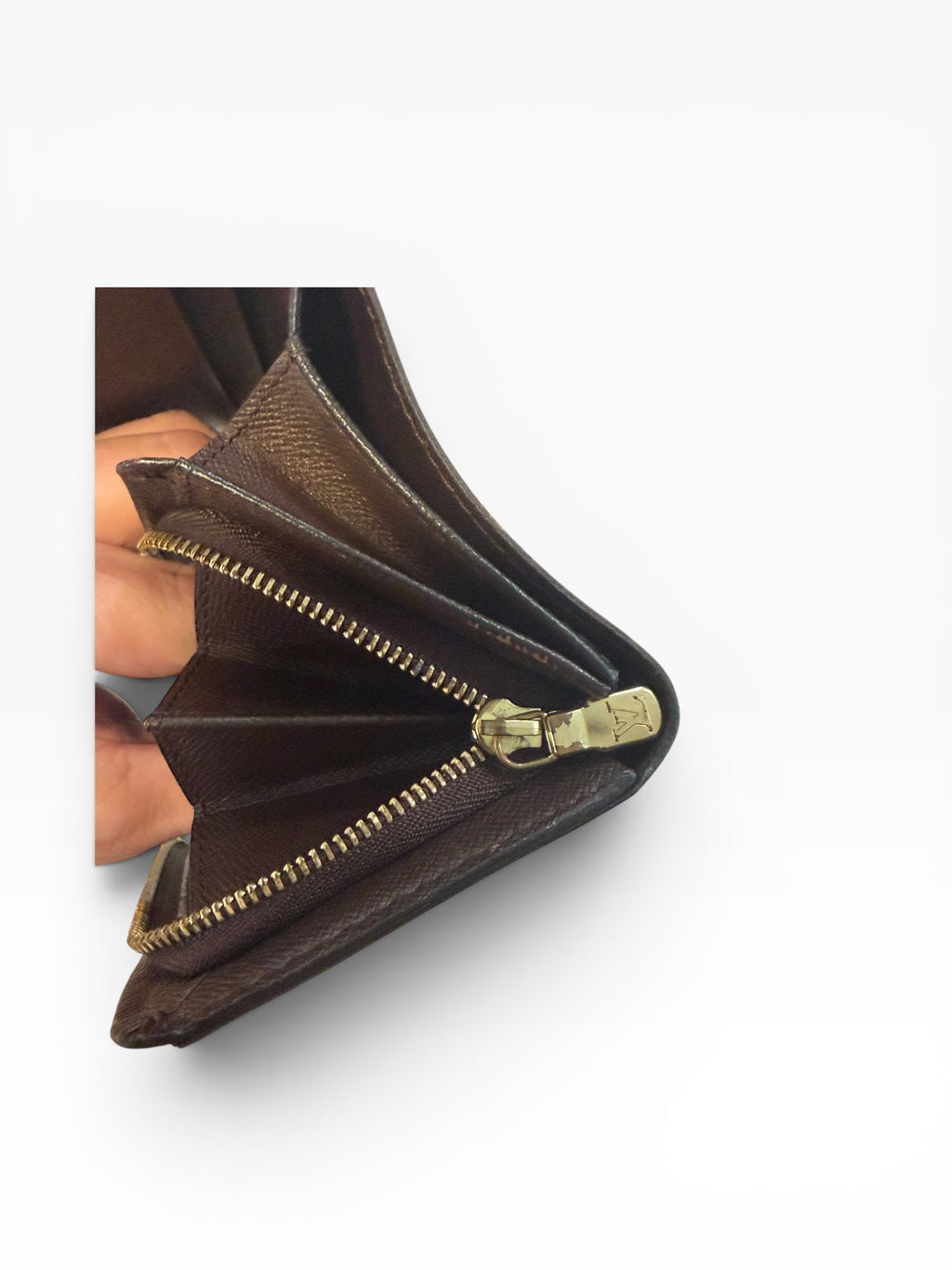 Louis Vuitton Pre-loved Damier Ebene Tresor Wallet