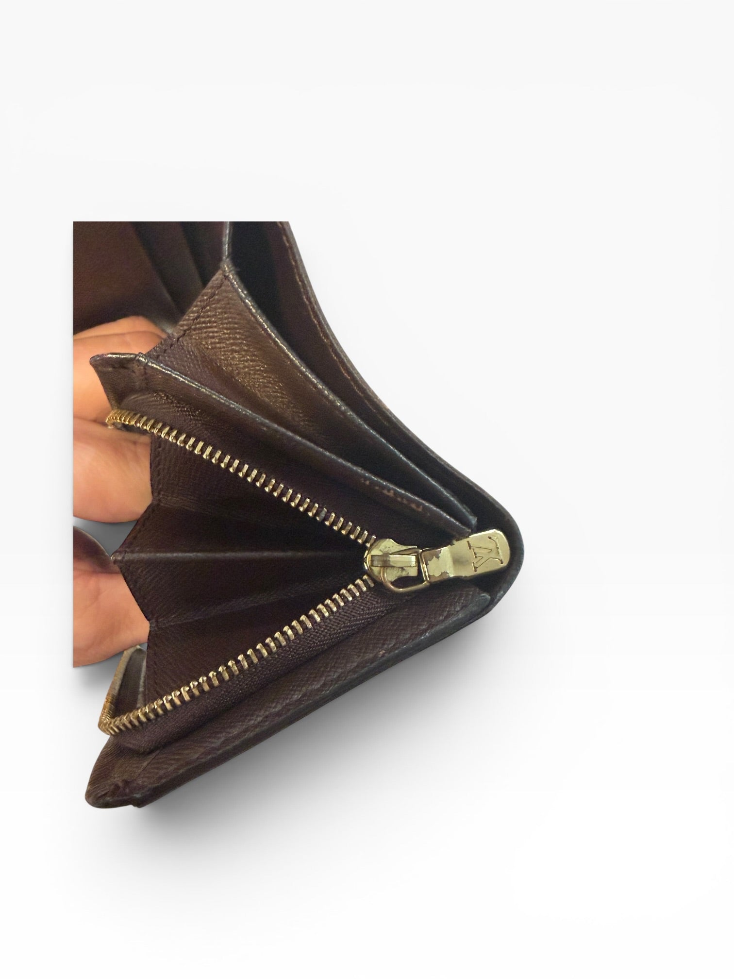 Louis Vuitton Pre-loved Damier Ebene Tresor Wallet