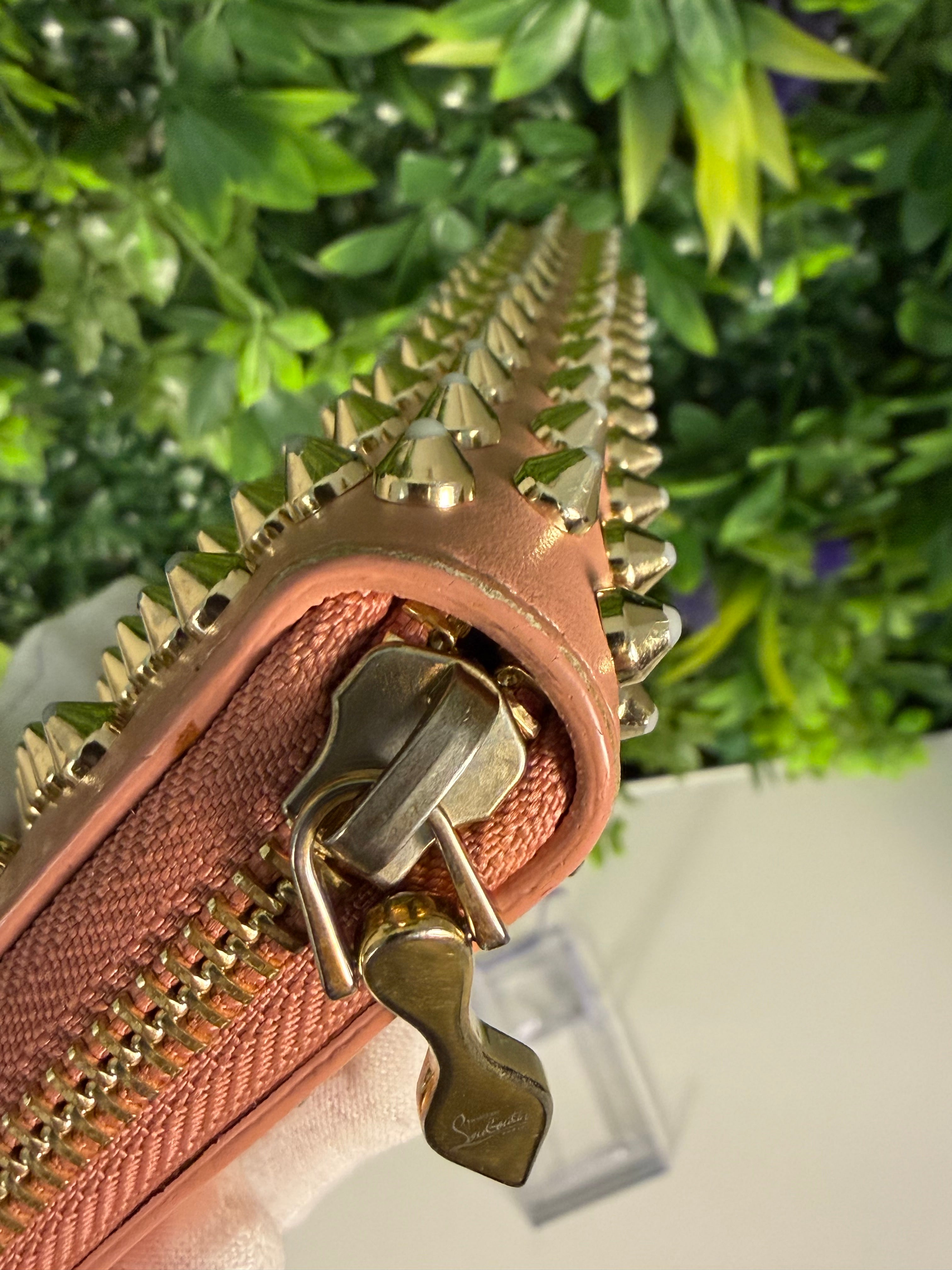 Christian Louboutin Pre-Loved Panettone Pink Long Wallet
