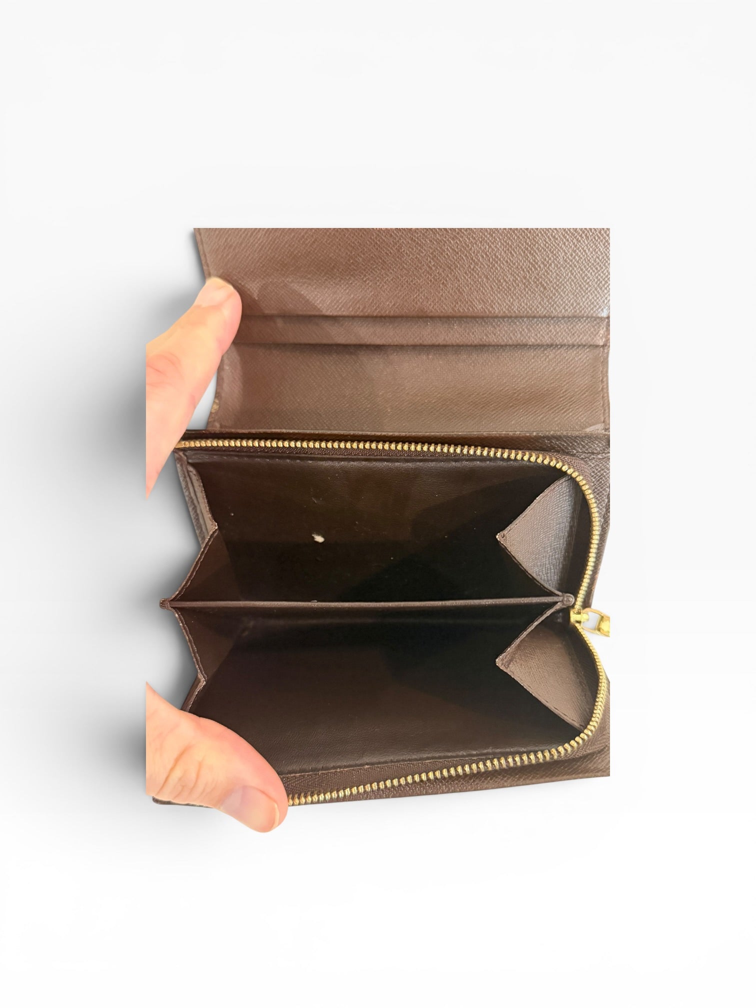 Louis Vuitton Pre-loved Damier Ebene Tresor Wallet