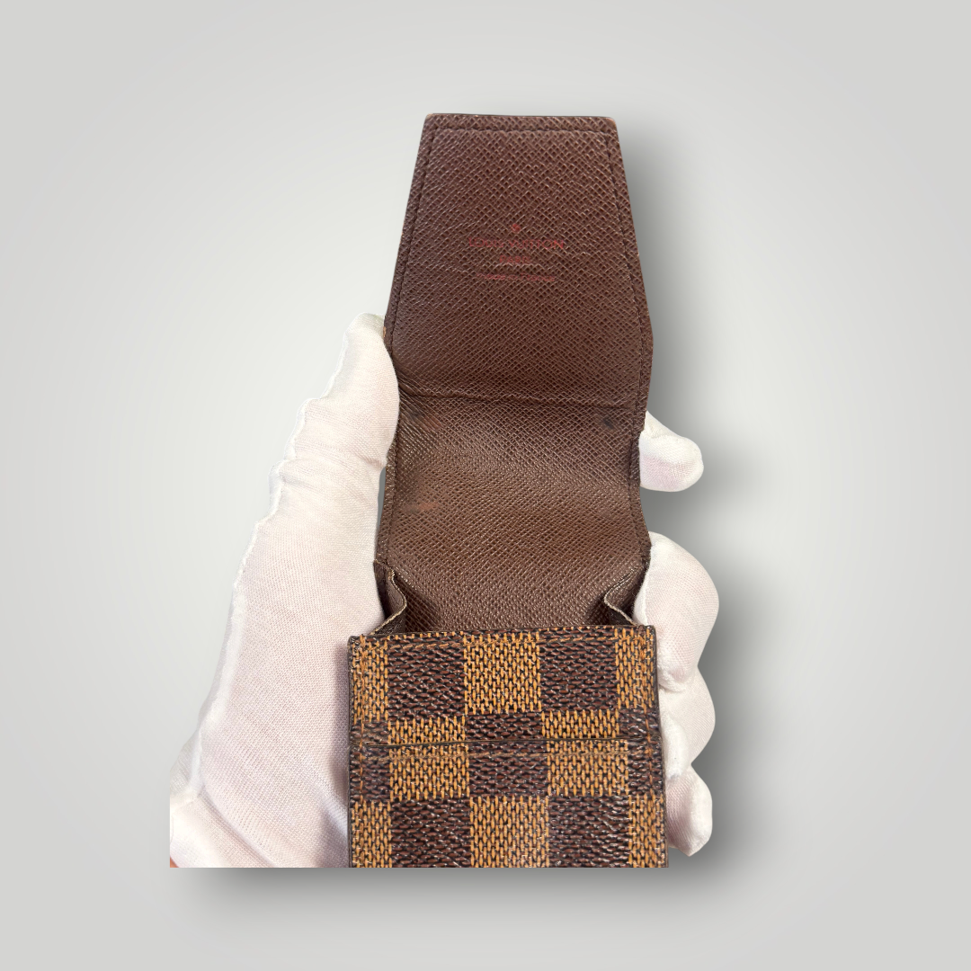 Louis Vuitton Pre-Loved Damier Ebene Mini Pouch LV-1012