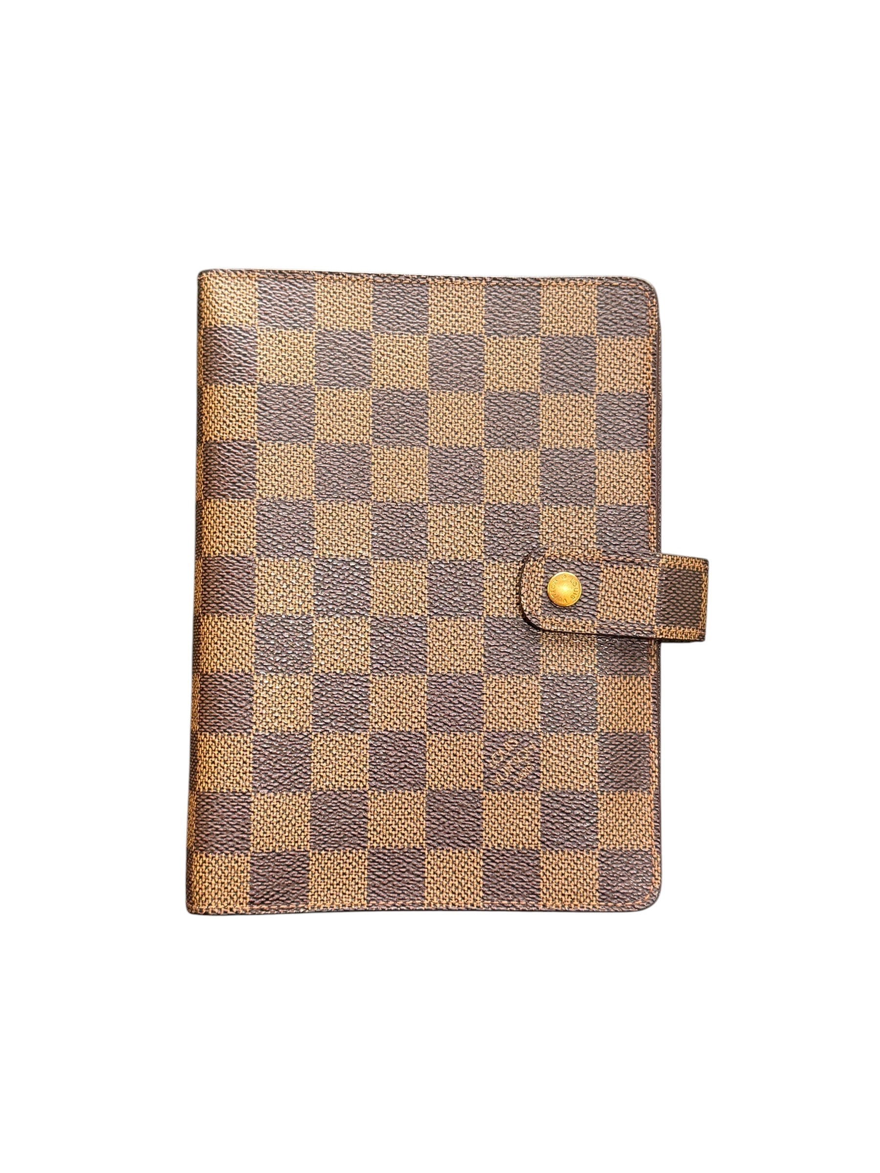 Louis Vuitton Pre-loved Damier Ebene Agenda MM