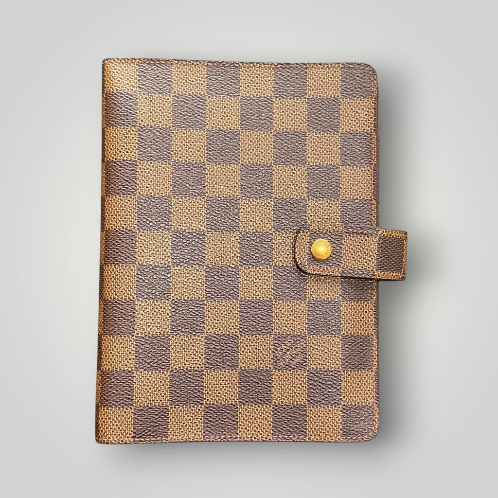 Louis Vuitton Pre-loved Damier Ebene Agenda MM
