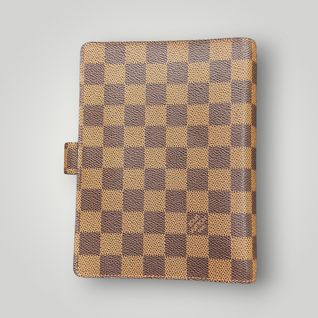 Louis Vuitton Pre-loved Damier Ebene Agenda MM