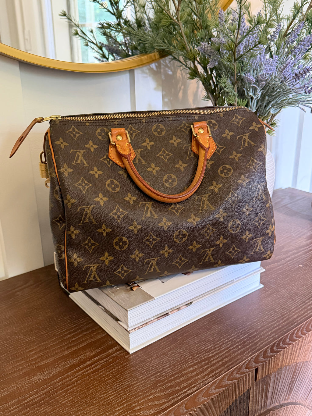 Louis Vuitton Pre-loved Monogram Speedy 30 and Cosmetic Pouch Bundle Deal