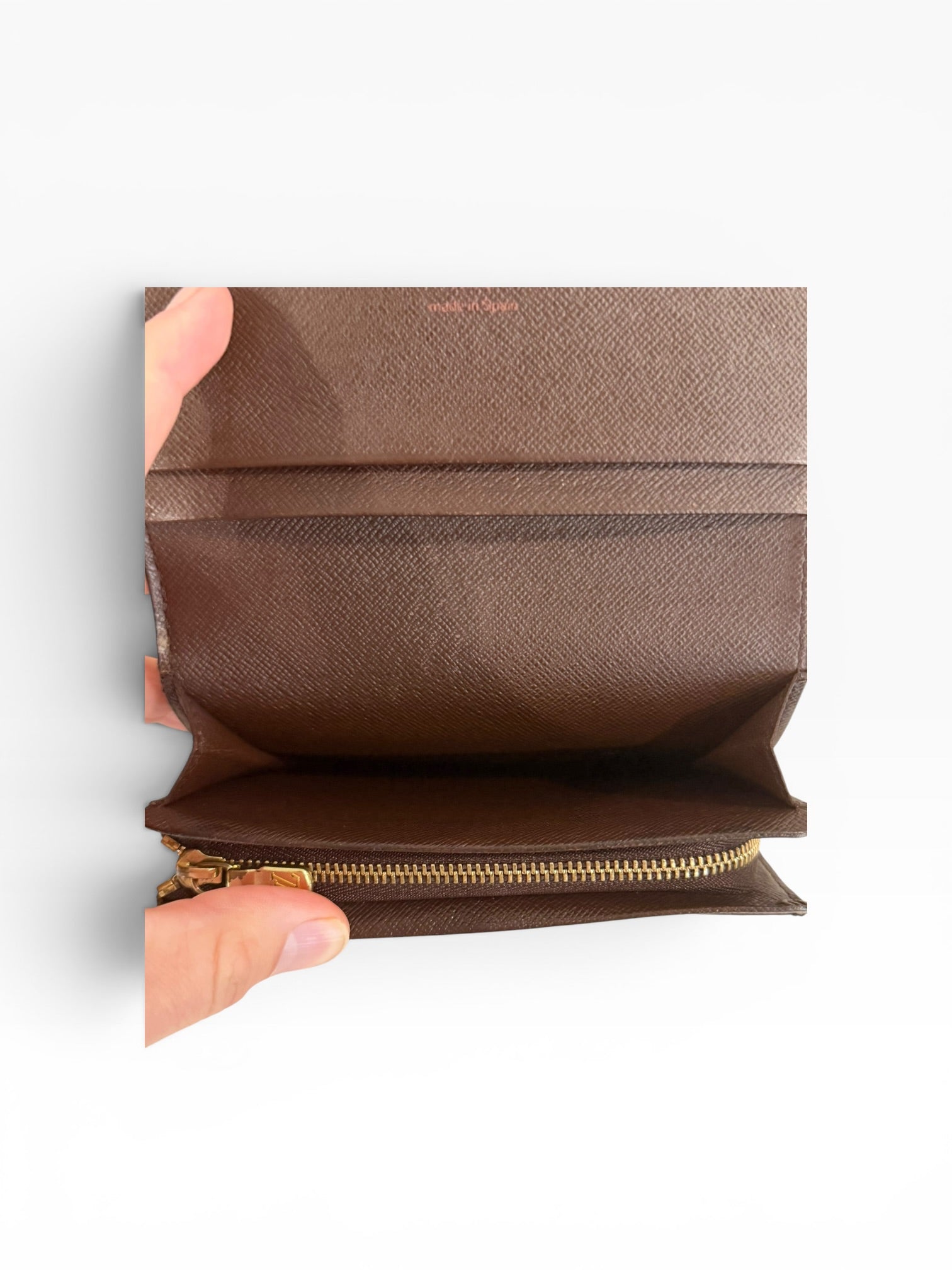 Louis Vuitton Pre-loved Damier Ebene Tresor Wallet