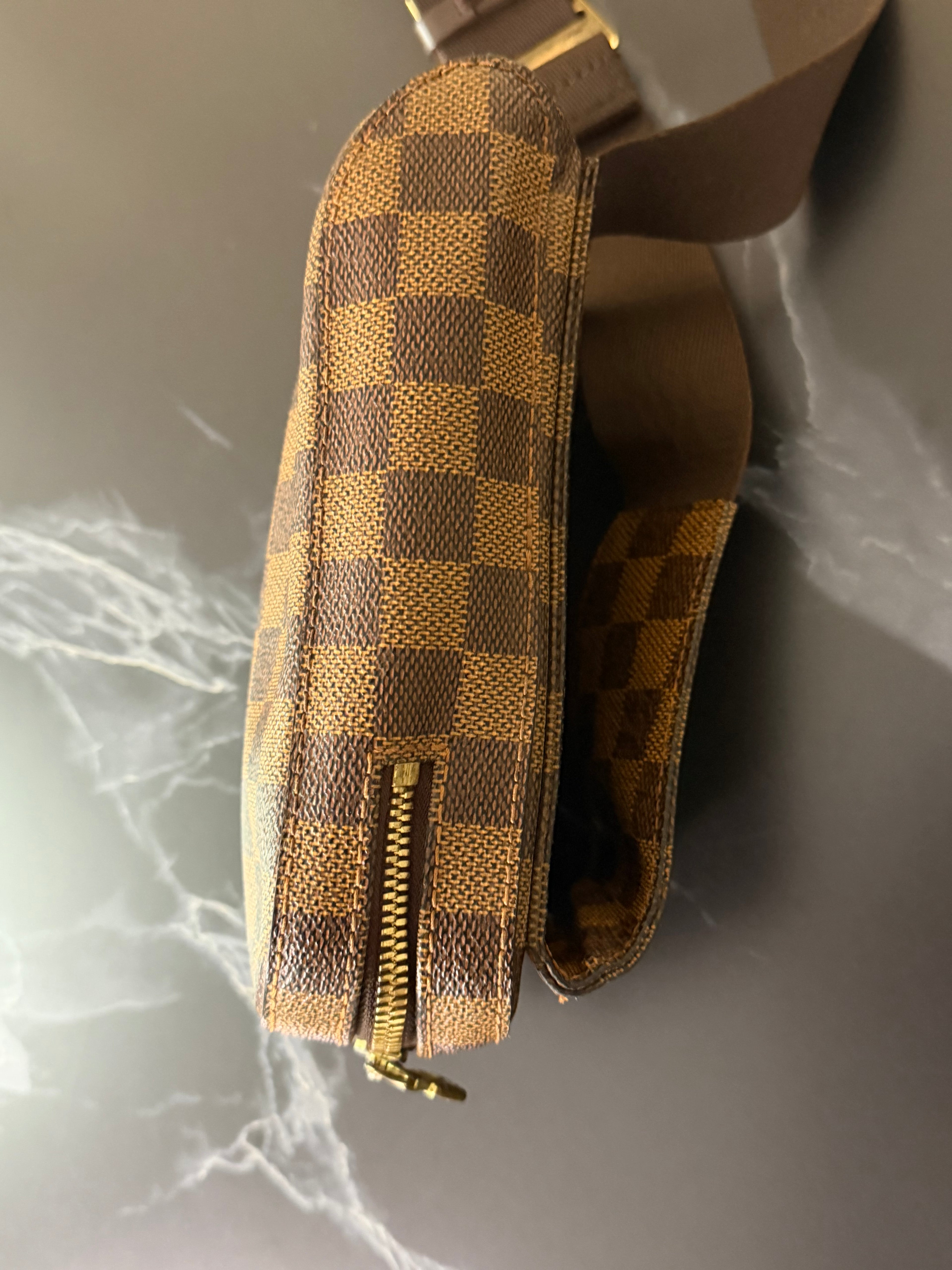 Louis Vuitton Pre-loved Damier Ebene Geronimos Crossbody Bag