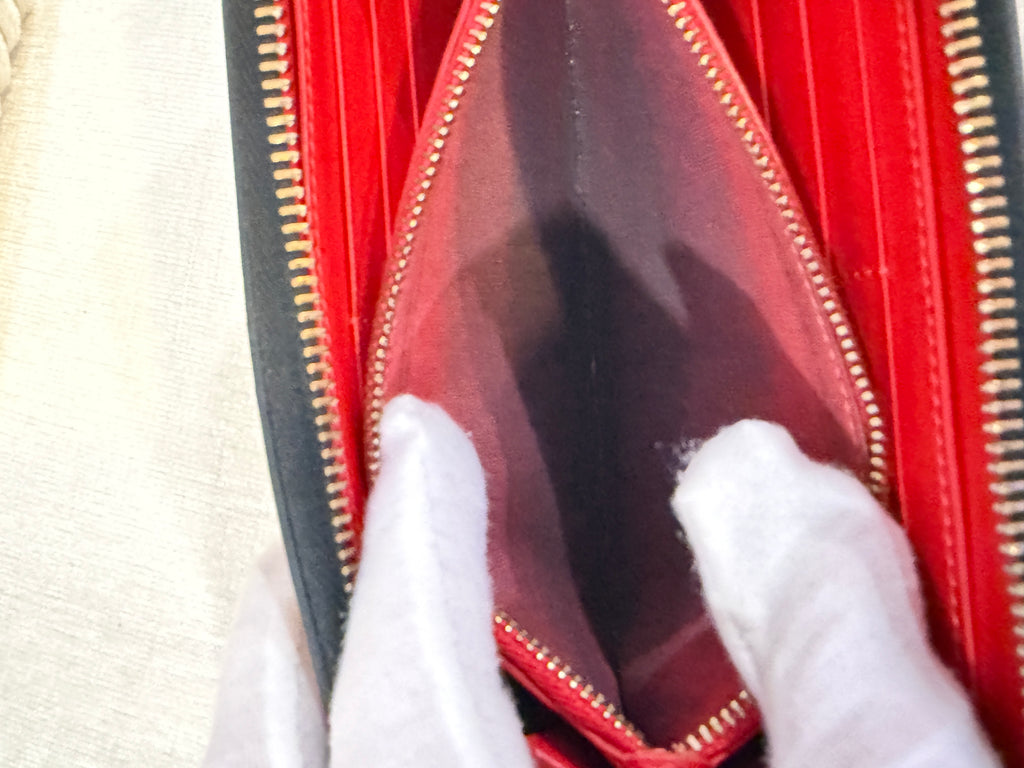 Christian Louboutin M Panettone Wallet Multicolor Patent Leather & Spikes