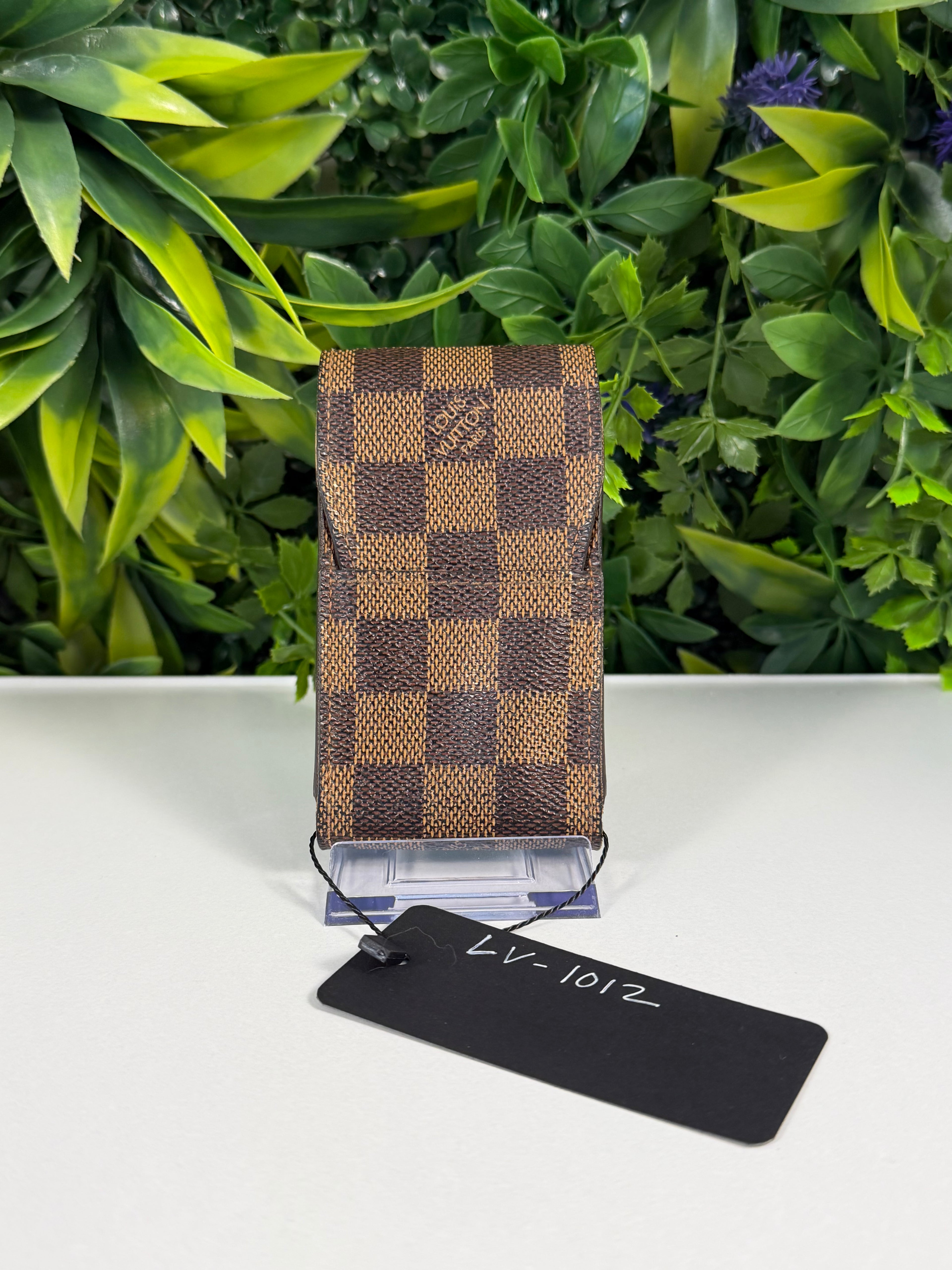 Louis Vuitton Pre-Loved Damier Ebene Mini Pouch LV-1012