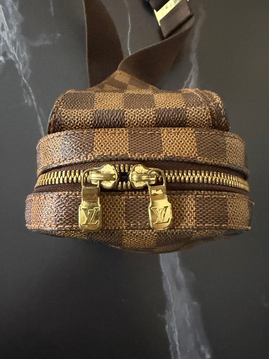 Louis Vuitton Pre-loved Damier Ebene Geronimos Crossbody Bag