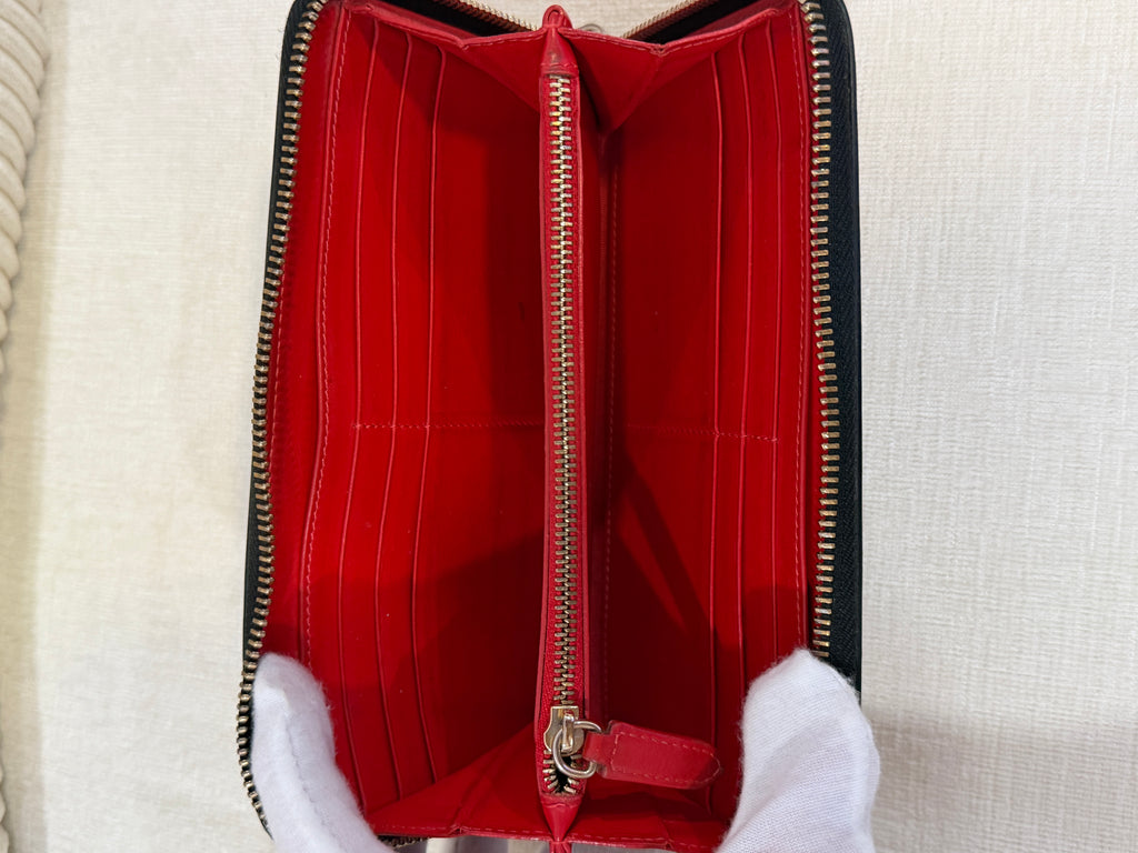 Christian Louboutin M Panettone Wallet Multicolor Patent Leather & Spikes