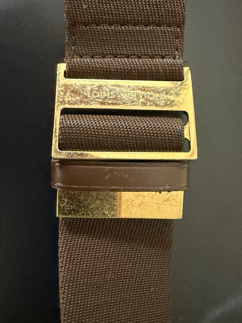 Louis Vuitton Pre-loved Damier Ebene Geronimos Crossbody Bag