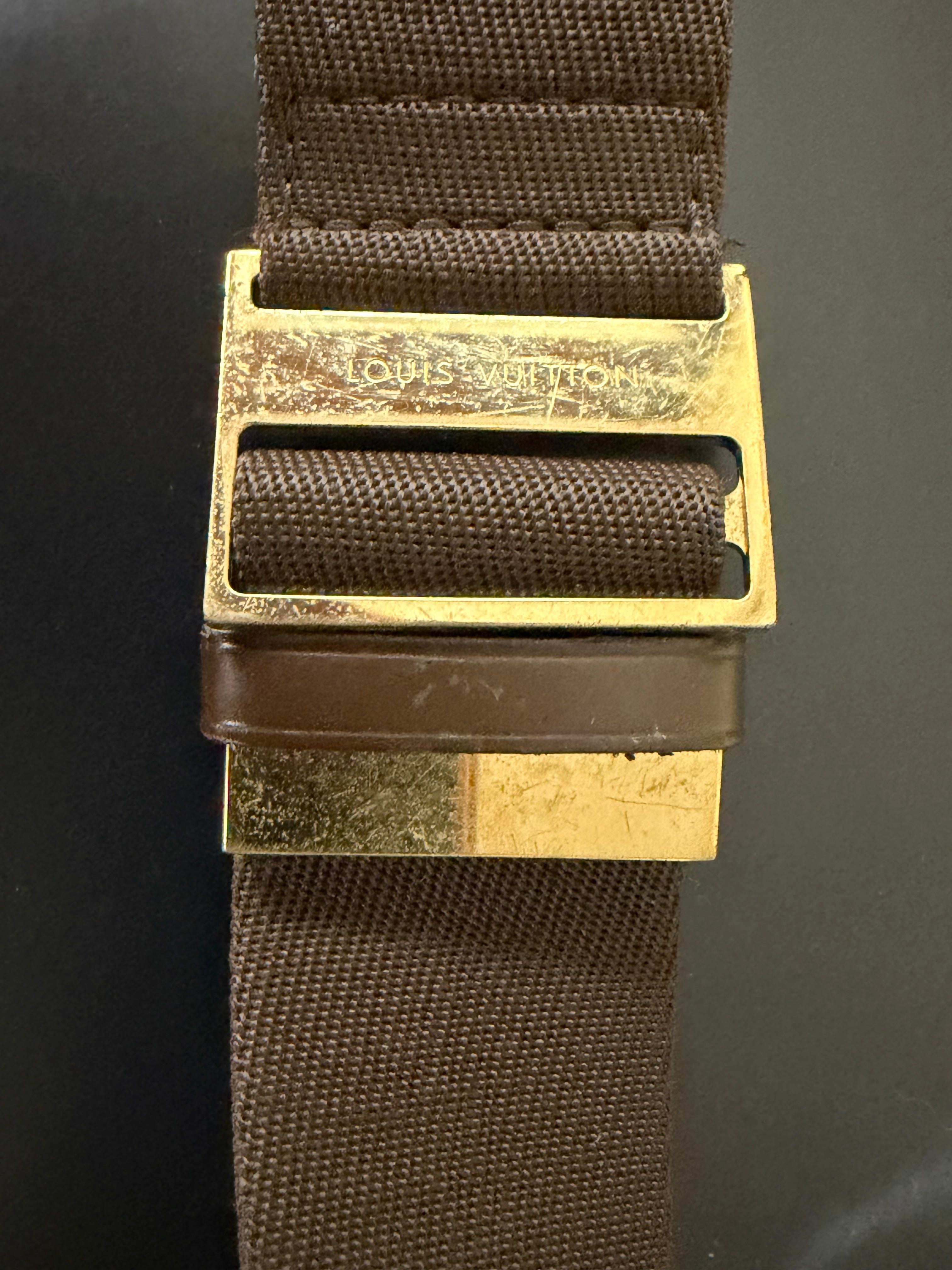 Louis Vuitton Pre-loved Damier Ebene Geronimos Crossbody Bag
