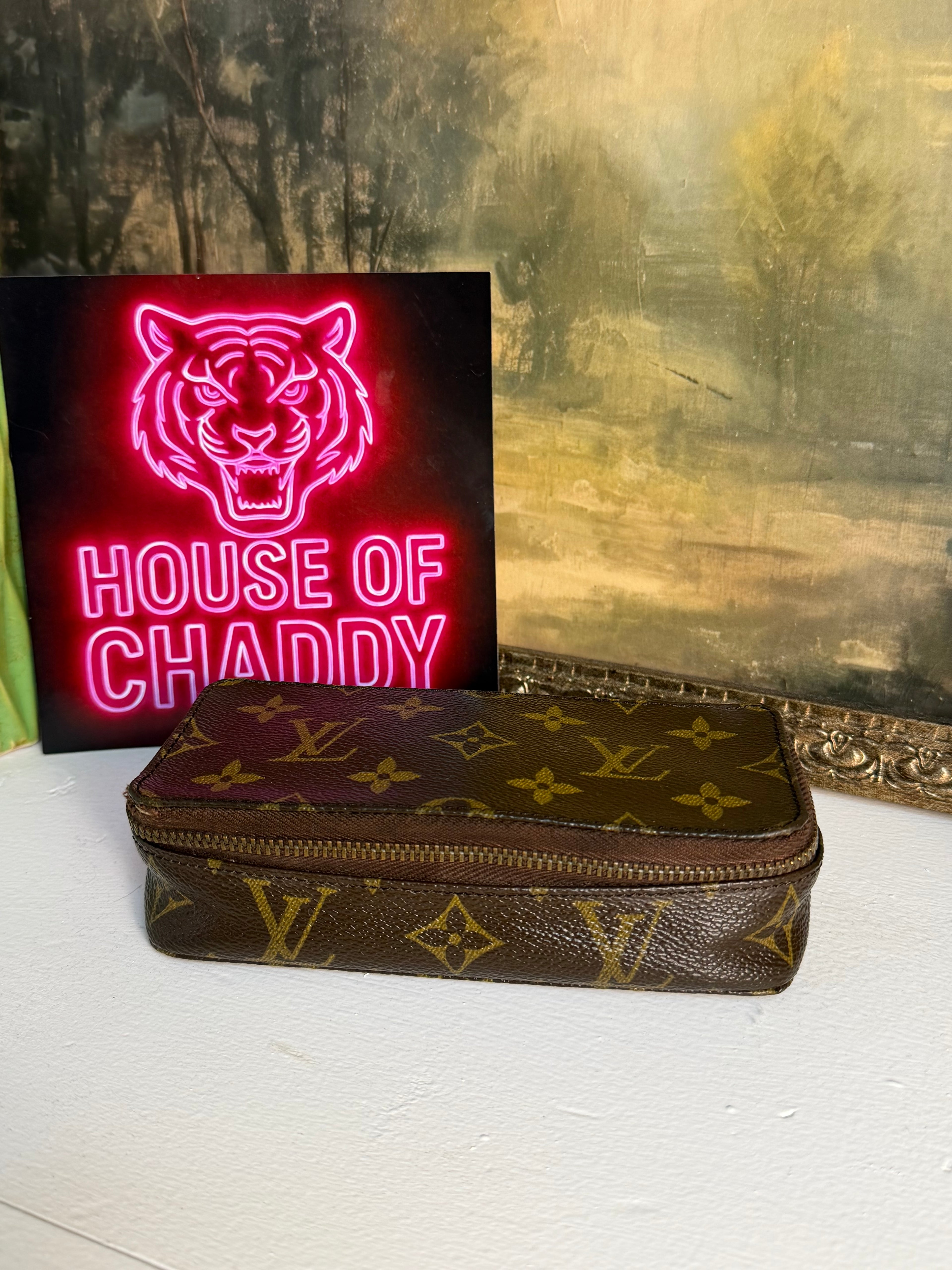 Vintage Louis Vuitton Monogram Monte Carlo PM Jewelry Case (1987)