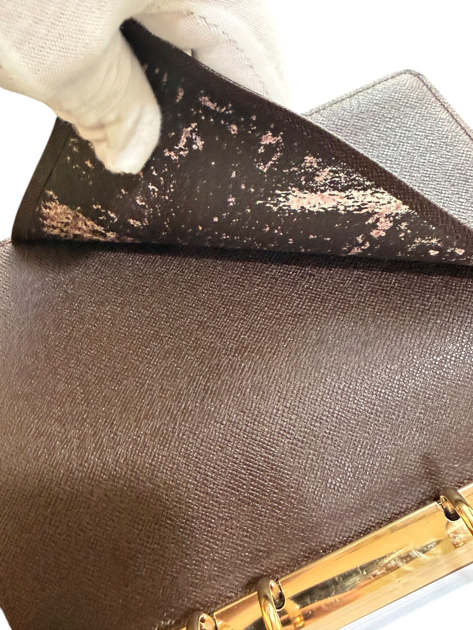 Louis Vuitton Pre-loved Damier Ebene Agenda MM