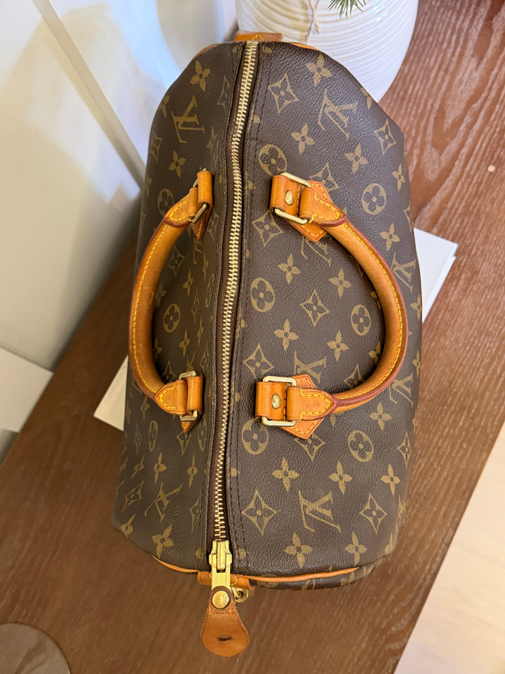 Louis Vuitton Pre-loved Monogram Speedy 30 and Cosmetic Pouch Bundle Deal