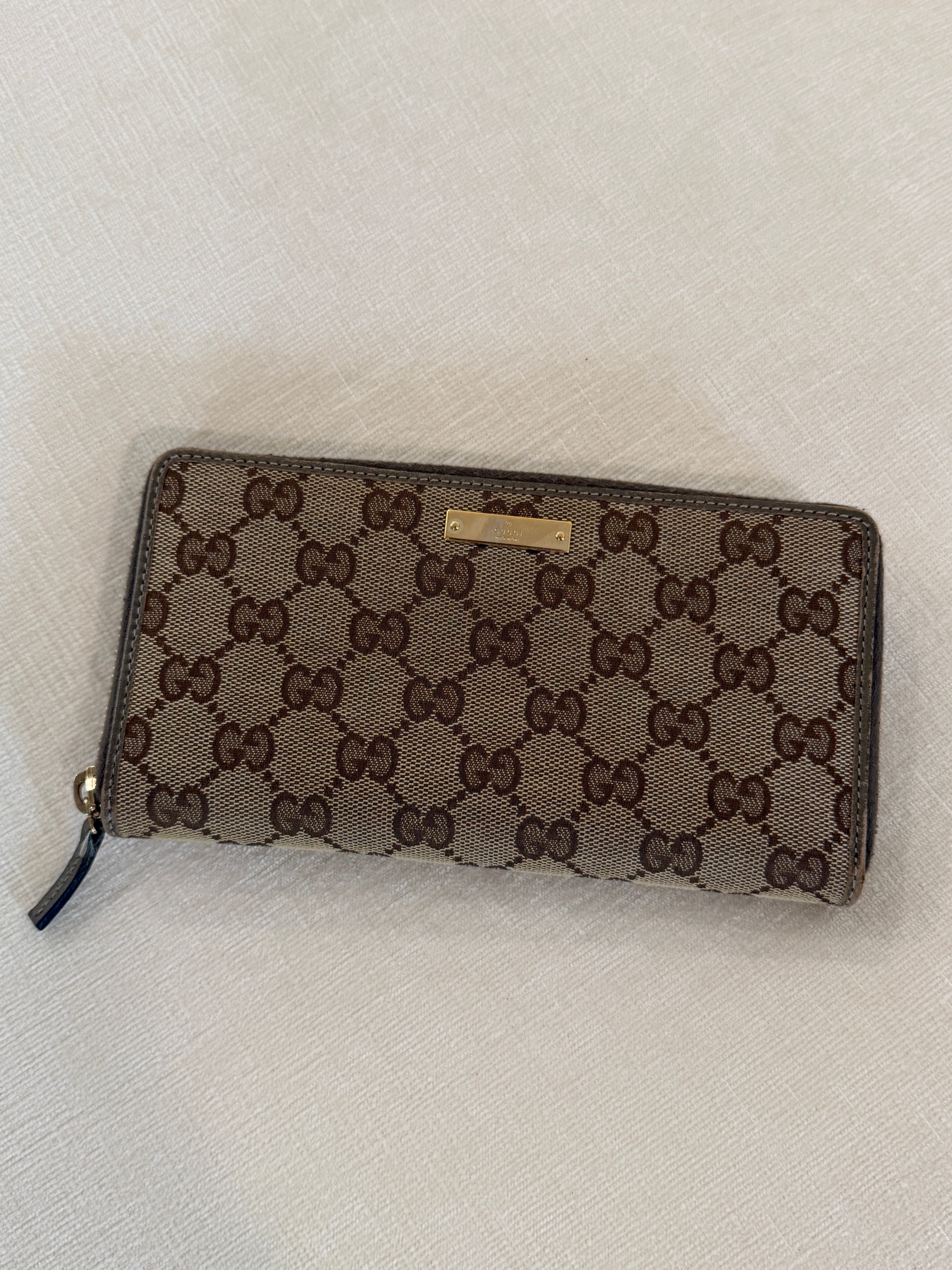 Gucci GG Canvas Zip Around Wallet