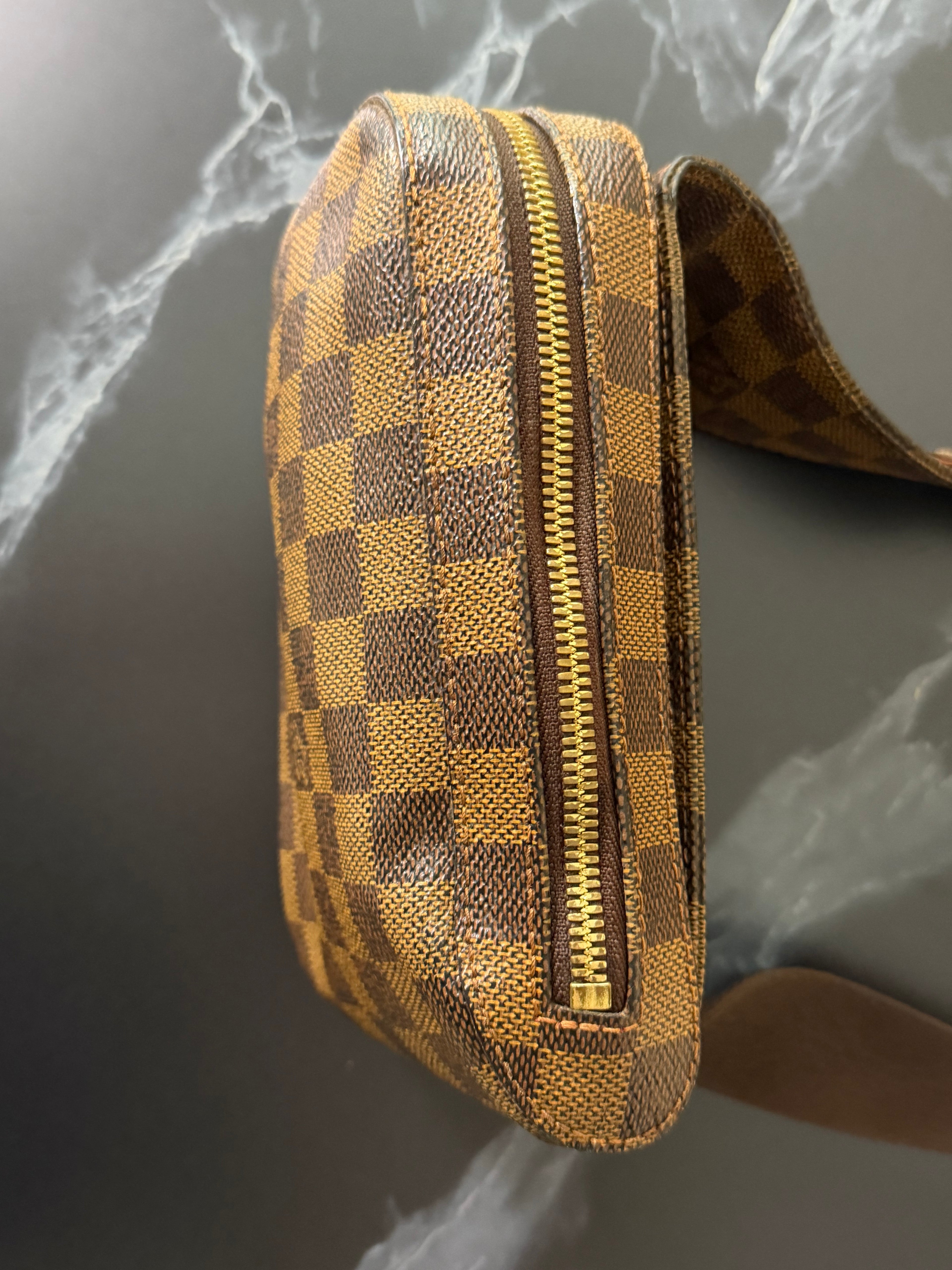 Louis Vuitton Pre-loved Damier Ebene Geronimos Crossbody Bag