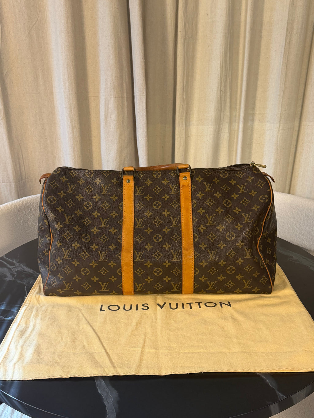 Louis Vuitton Pre-loved Keepall 50 Travel Bag