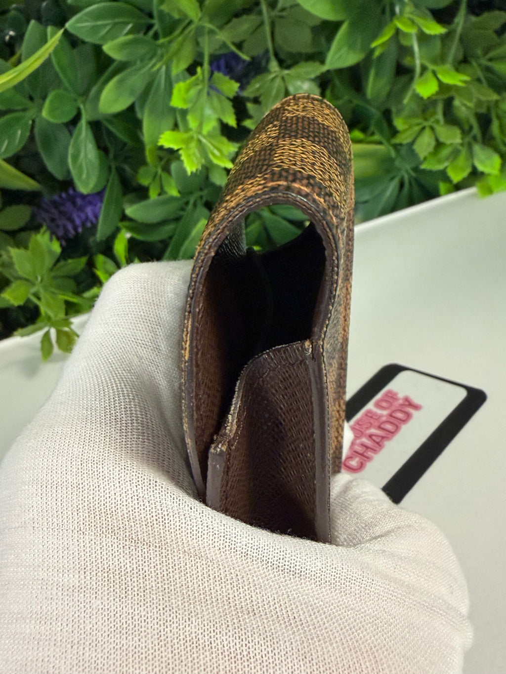 Louis Vuitton Pre-Loved Damier Ebene Mini Pouch LV-1012