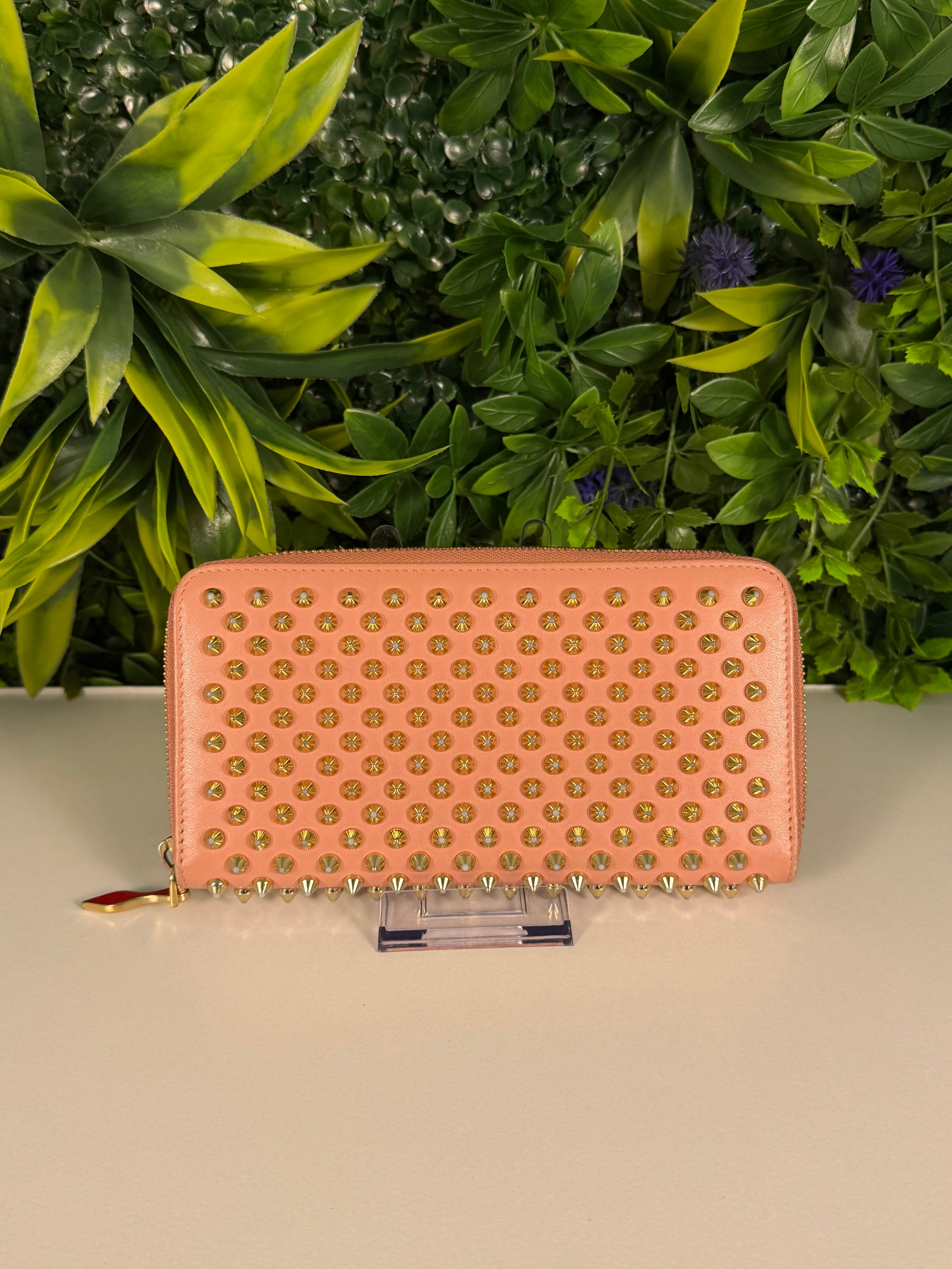 Christian Louboutin Pre-Loved Panettone Pink Long Wallet