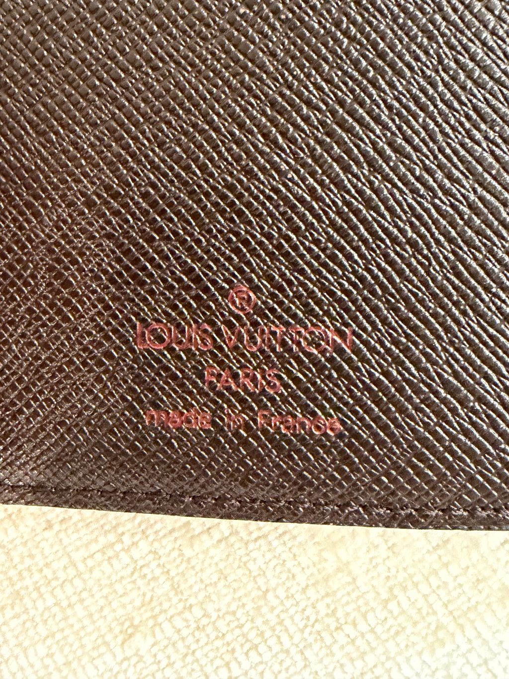Louis Vuitton Pre-loved Damier Ebene Agenda MM