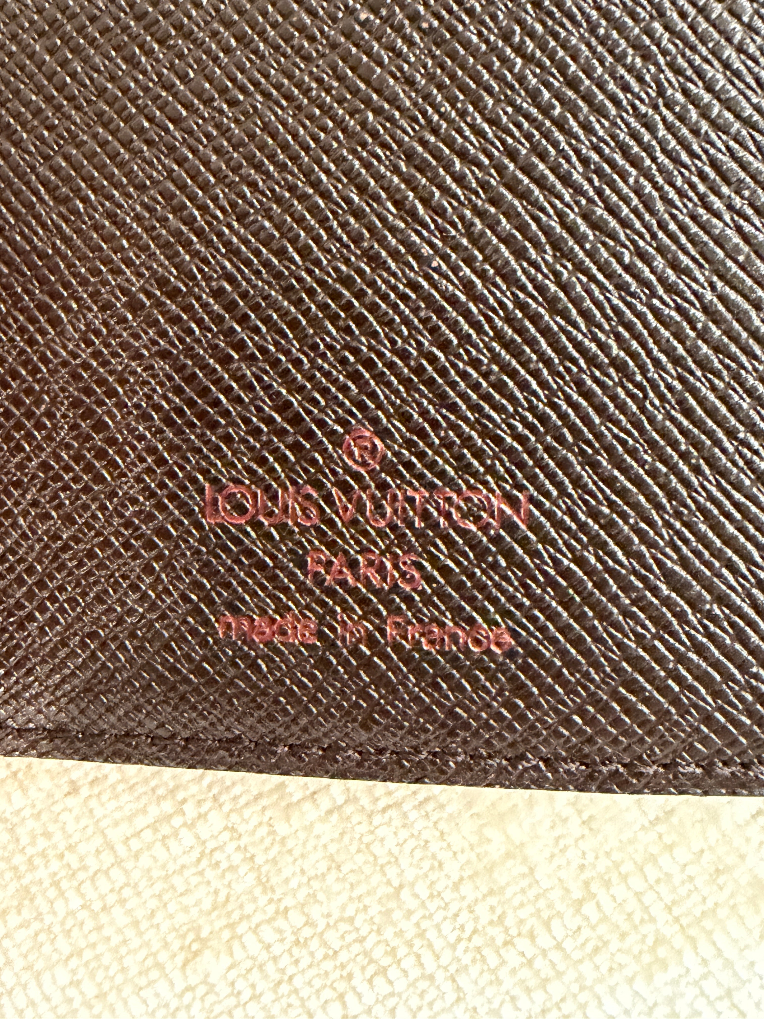 Louis Vuitton Pre-loved Damier Ebene Agenda MM