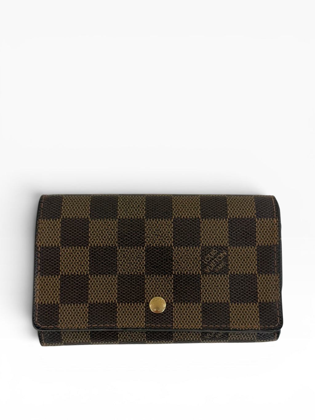 Louis Vuitton Pre-loved Damier Ebene Tresor Wallet