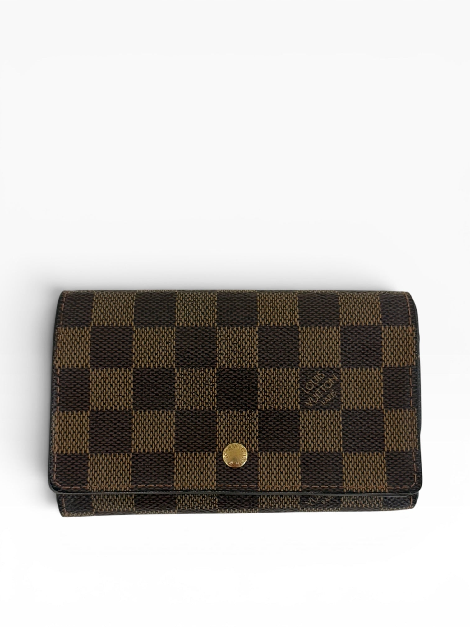 Louis Vuitton Pre-loved Damier Ebene Tresor Wallet