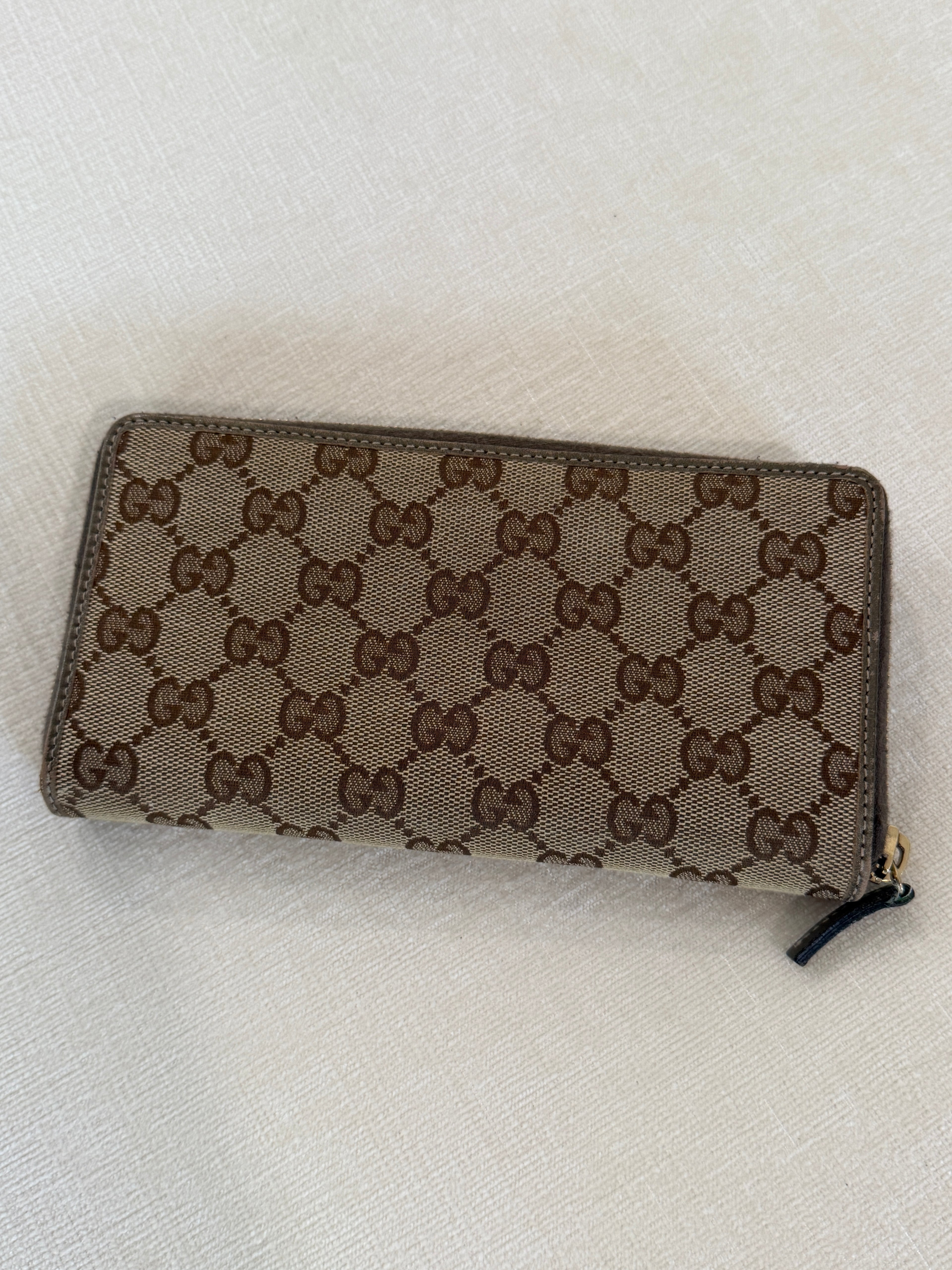 Gucci GG Canvas Zip Around Wallet
