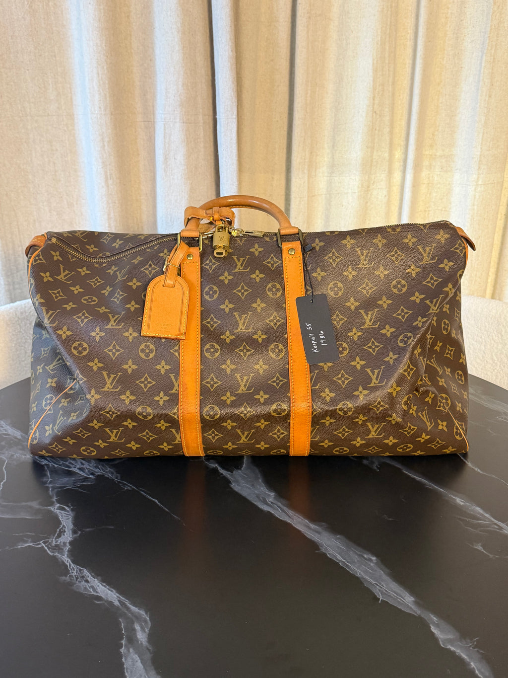 Louis Vuitton Pre-loved Keepall 55 1986