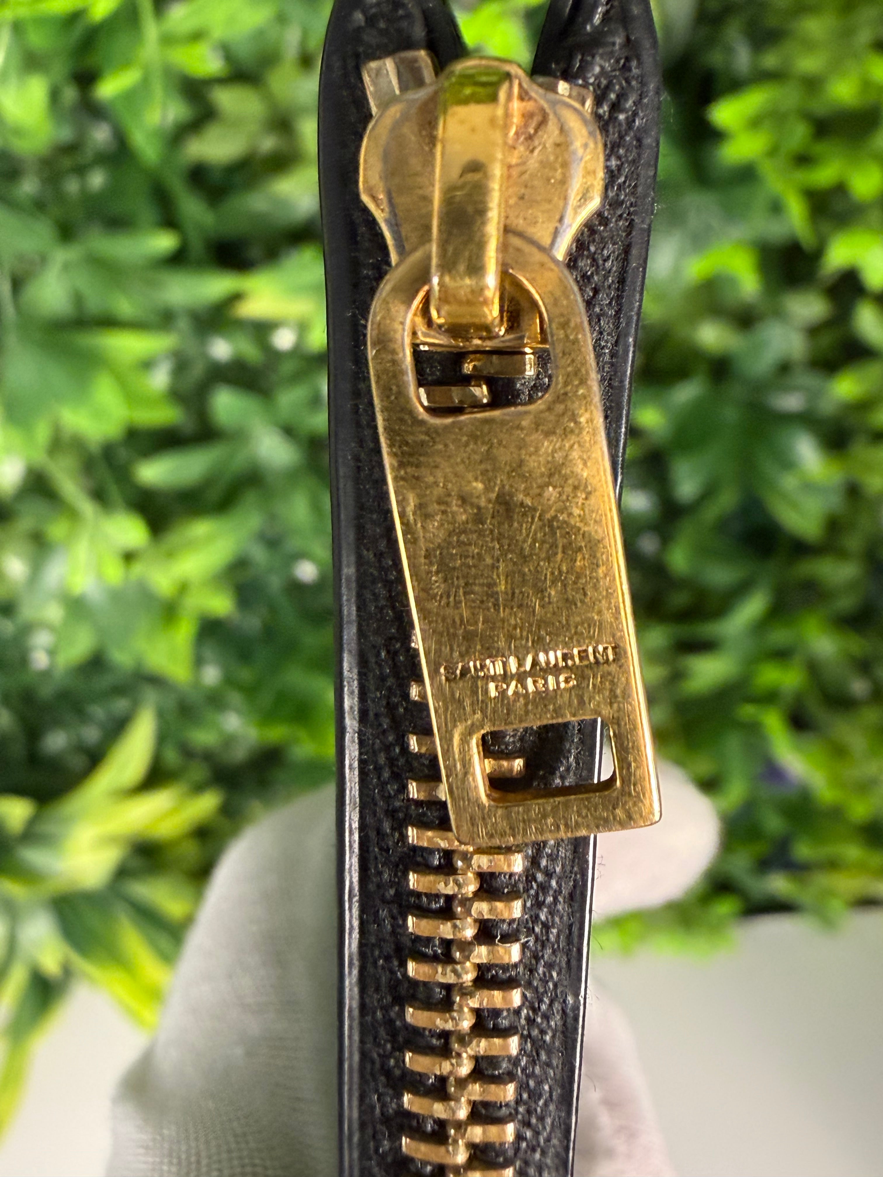 Saint Laurent Pre-Loved Tiny Cassandre Card Holder
