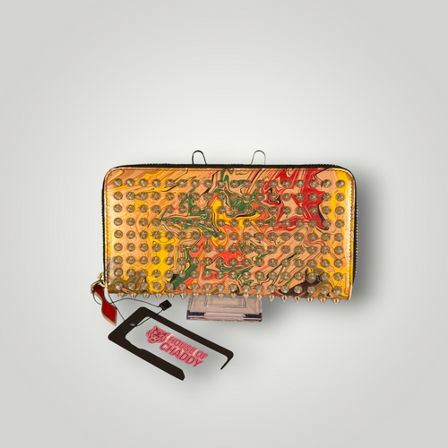 Christian Louboutin Pre-Loved Panettone Wallet Multicolor Patent Leather