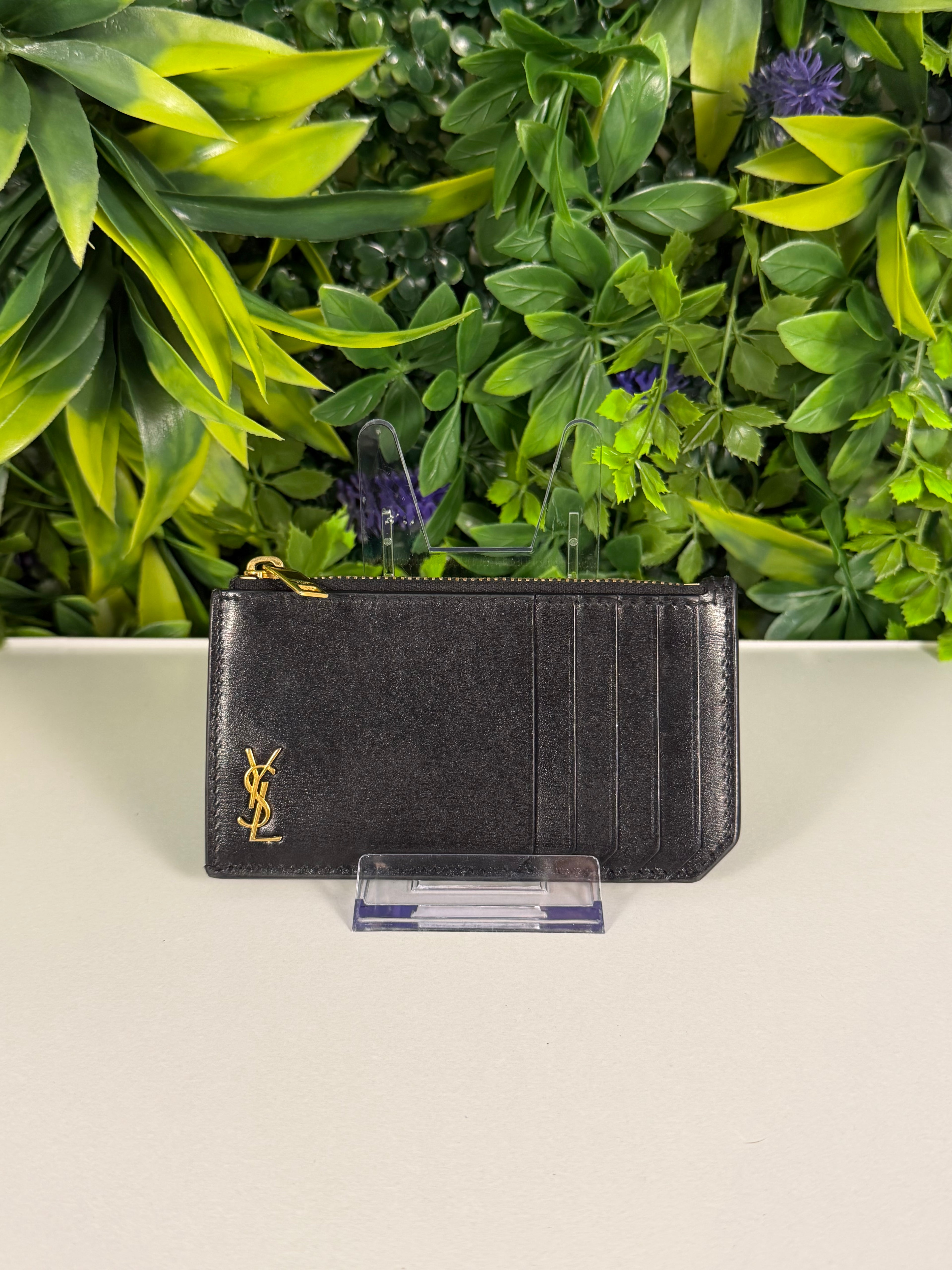 Saint Laurent Pre-Loved Tiny Cassandre Card Holder