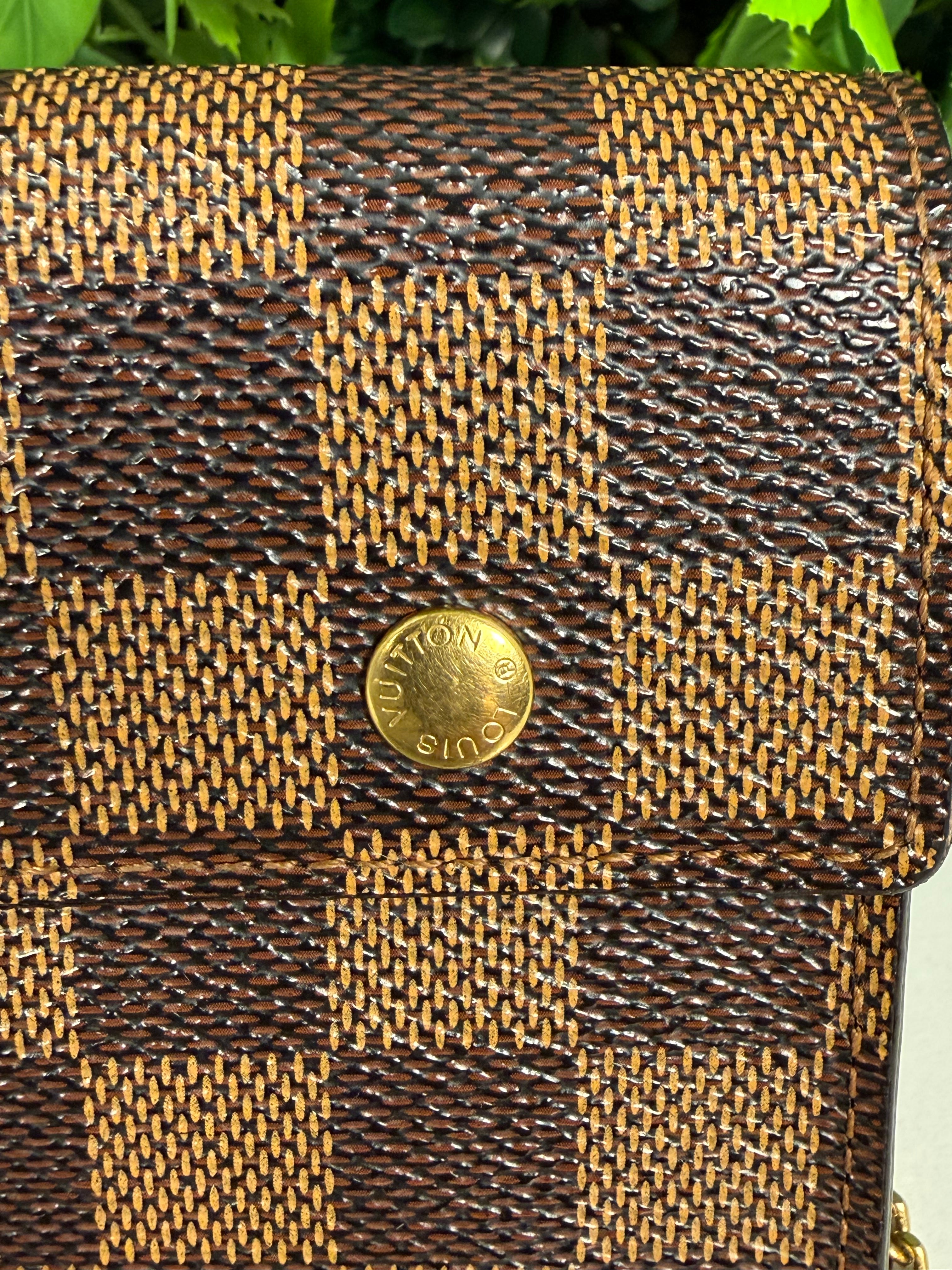 Louis Vuitton Pre-Loved Damier Ebene Accordion Long Wallet