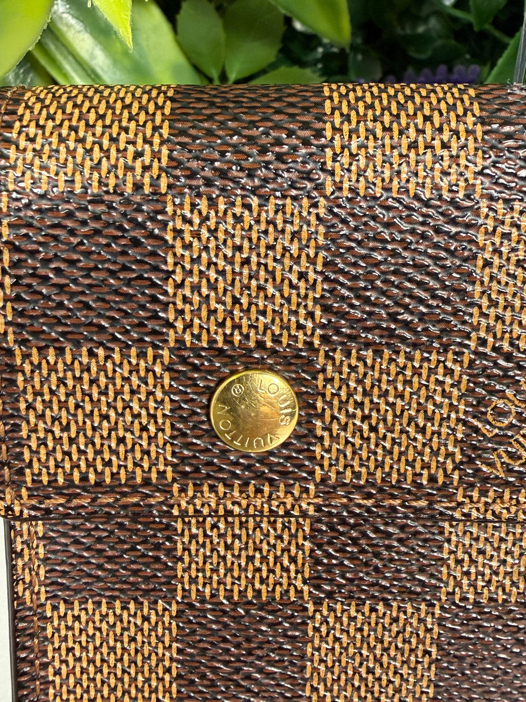 Louis Vuitton Pre-Loved Damier Ebene Accordion Long Wallet