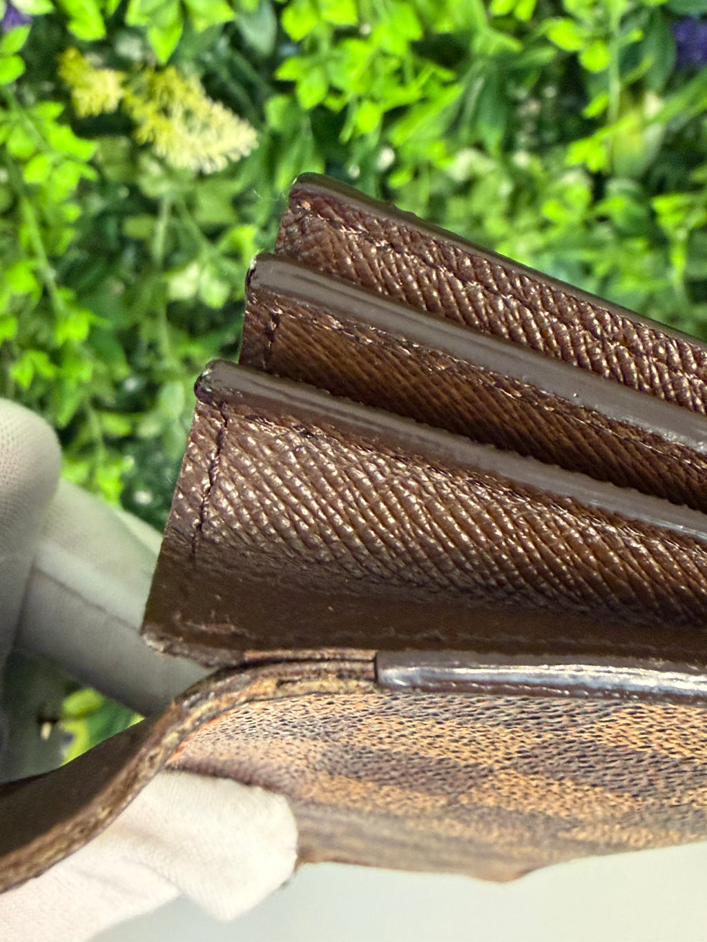 Louis Vuitton Pre-Loved Damier Ebene Accordion Long Wallet