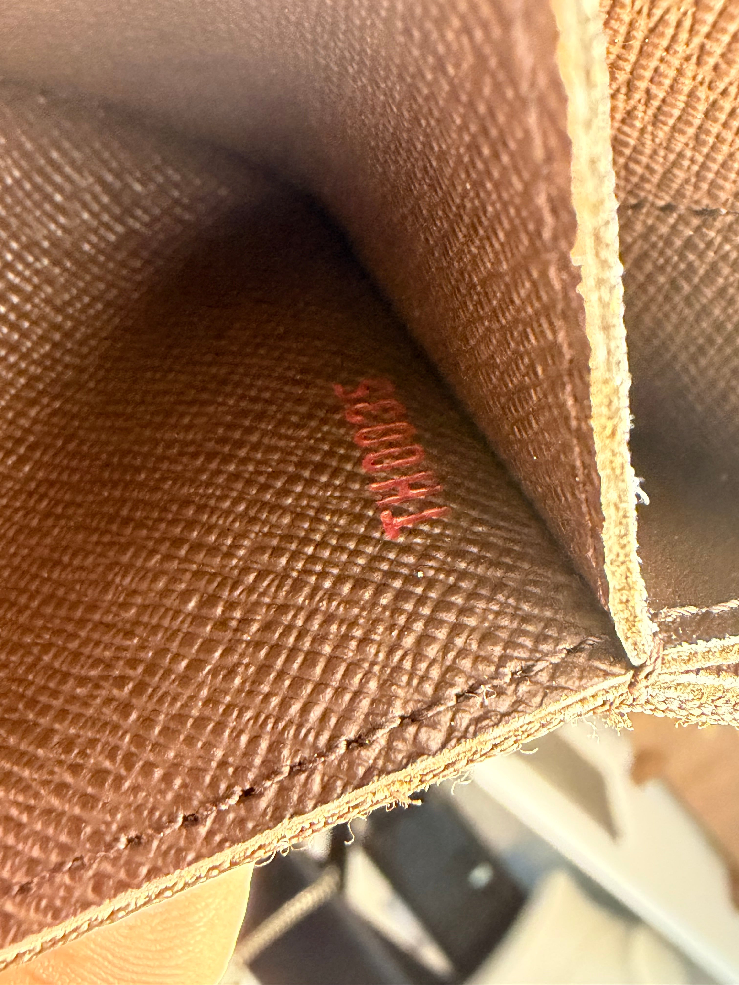 Louis Vuitton Pre-Loved Damier Ebene Accordion Long Wallet