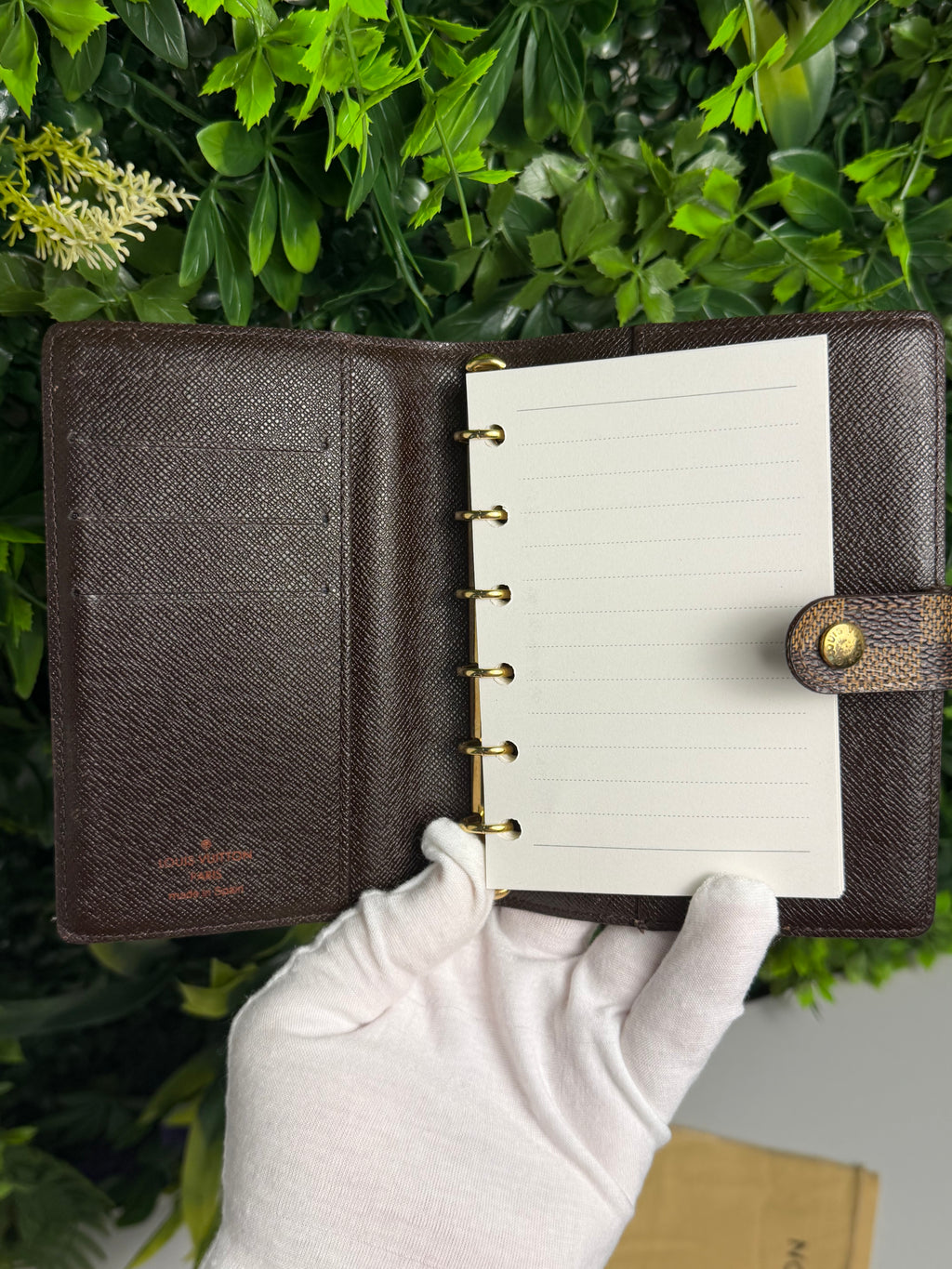Louis Vuitton Pre-Loved Damier Ebene PM Agenda