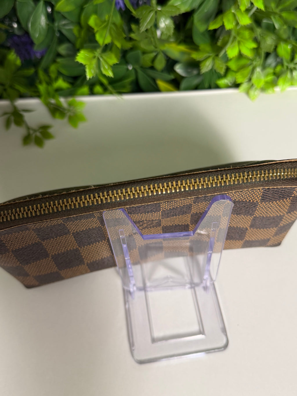 Louis Vuitton Pre-Loved Damier Ebene Cosmetic Pouch