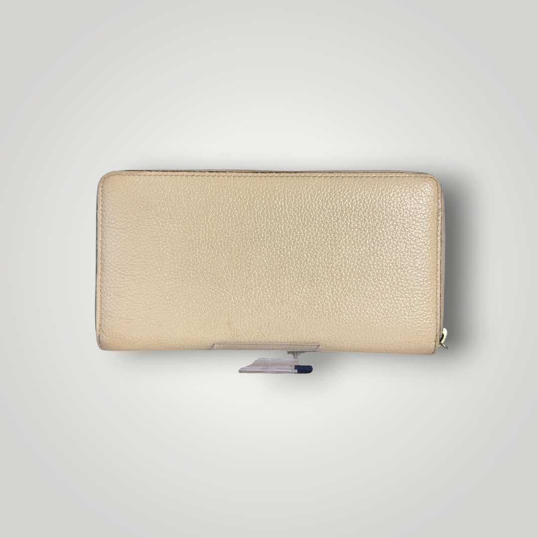Gucci Pre-Loved Cream Horsebit Long Wallet