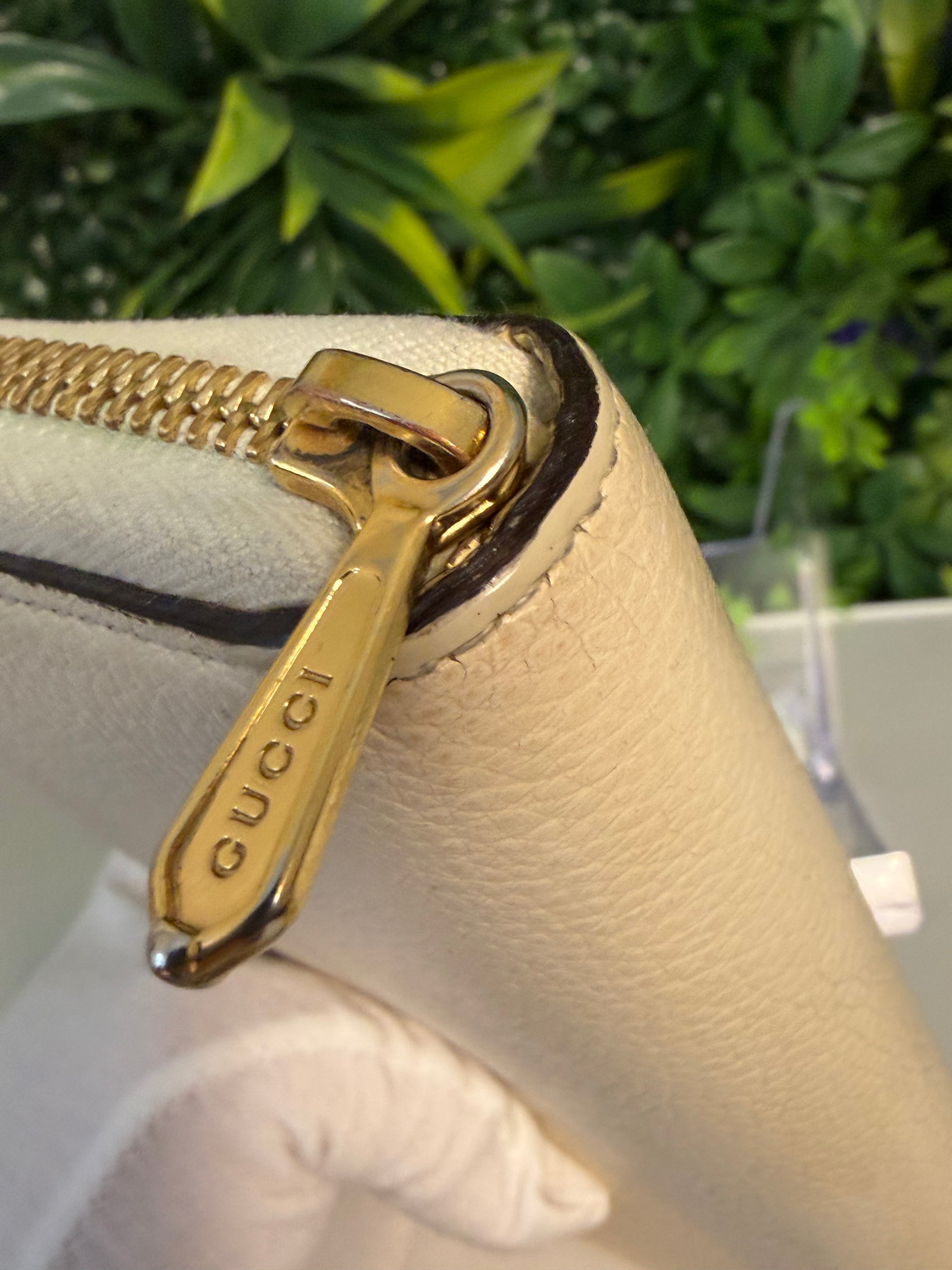 Gucci Pre-Loved Cream Horsebit Long Wallet