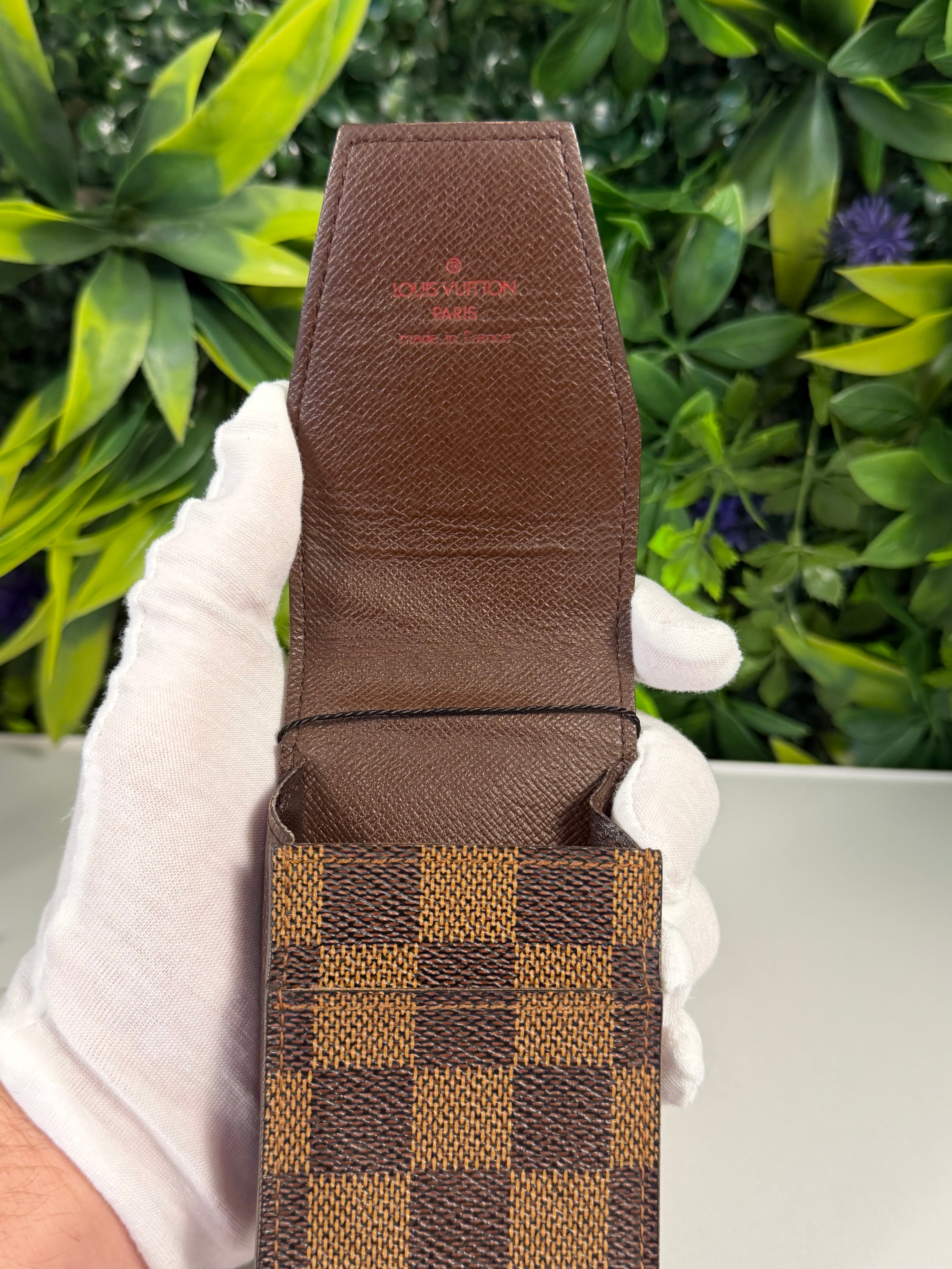 Louis Vuitton Pre-Loved Damier Ebene Mini Pouch LV-1013